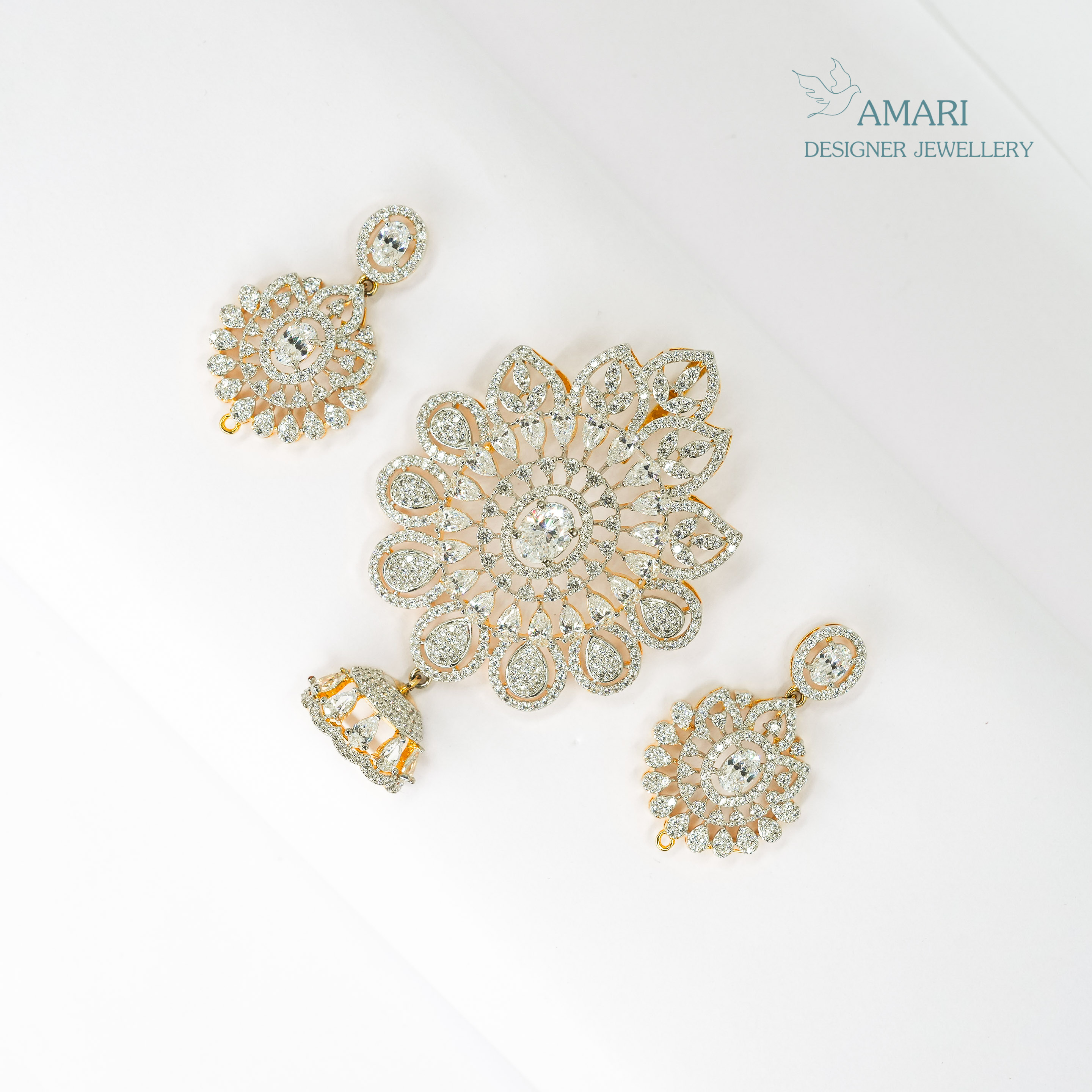 Beautiful Contemporary Pendant Set -