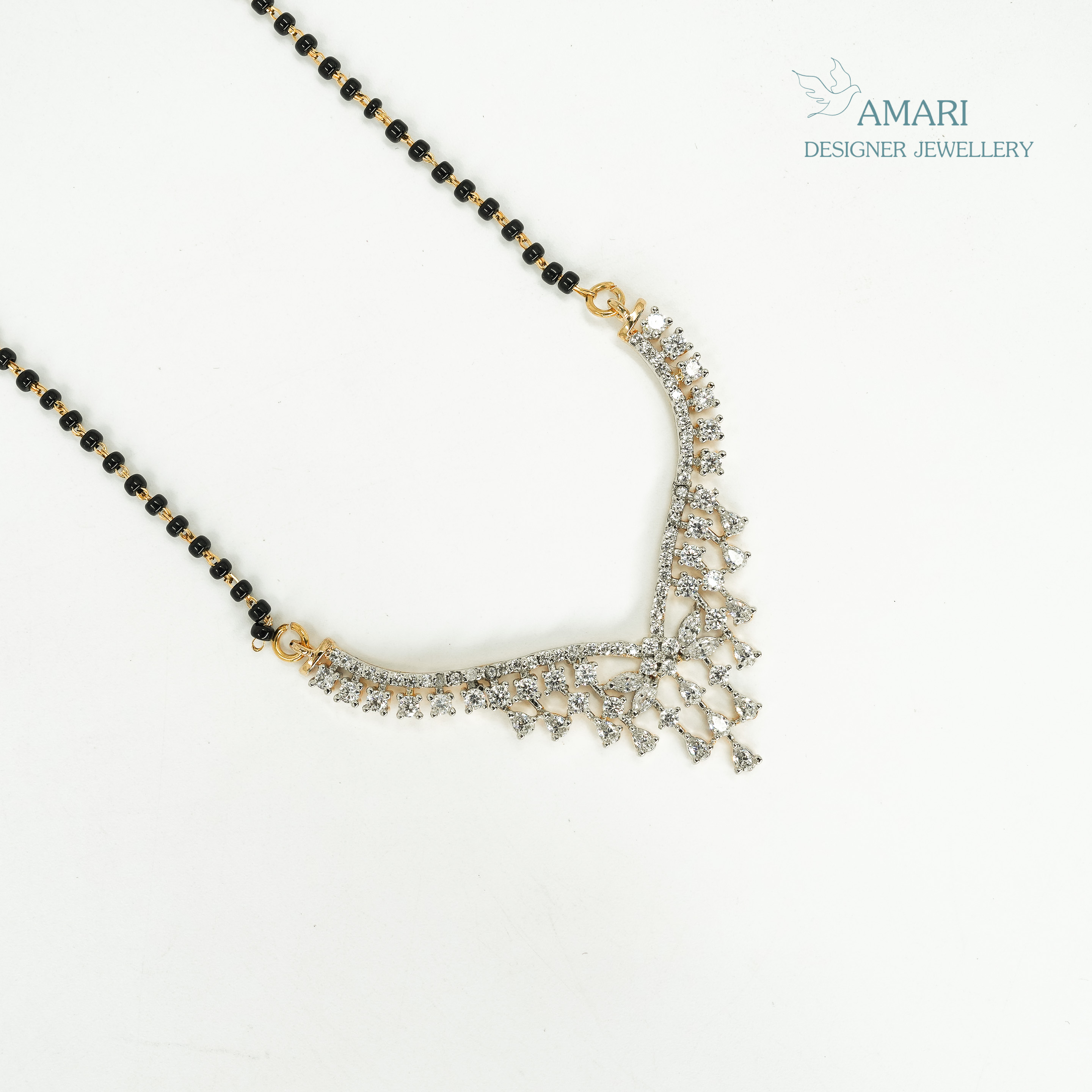 Glamorous And Floral Mangal Sutra Pendant -