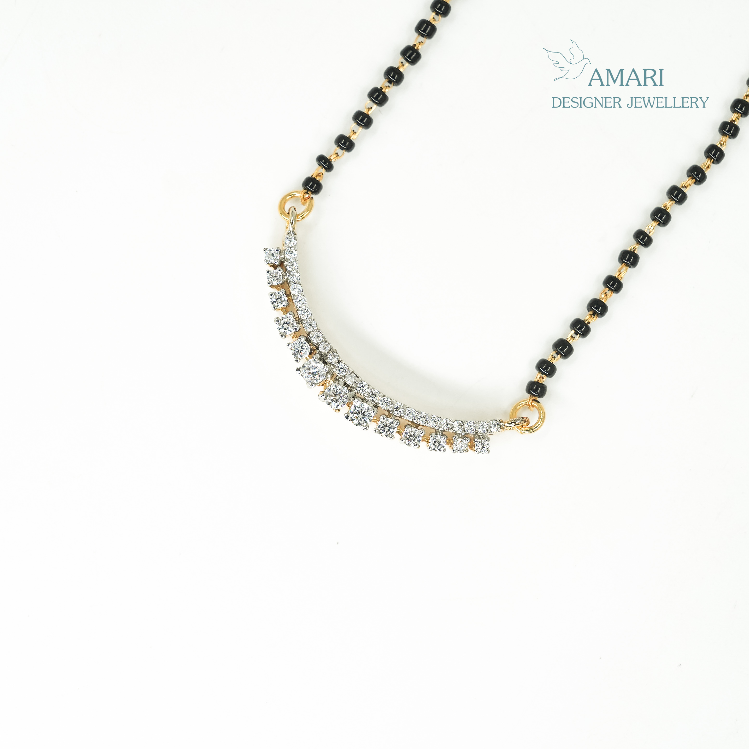 Single Line Solitaire Mangal Sutra -