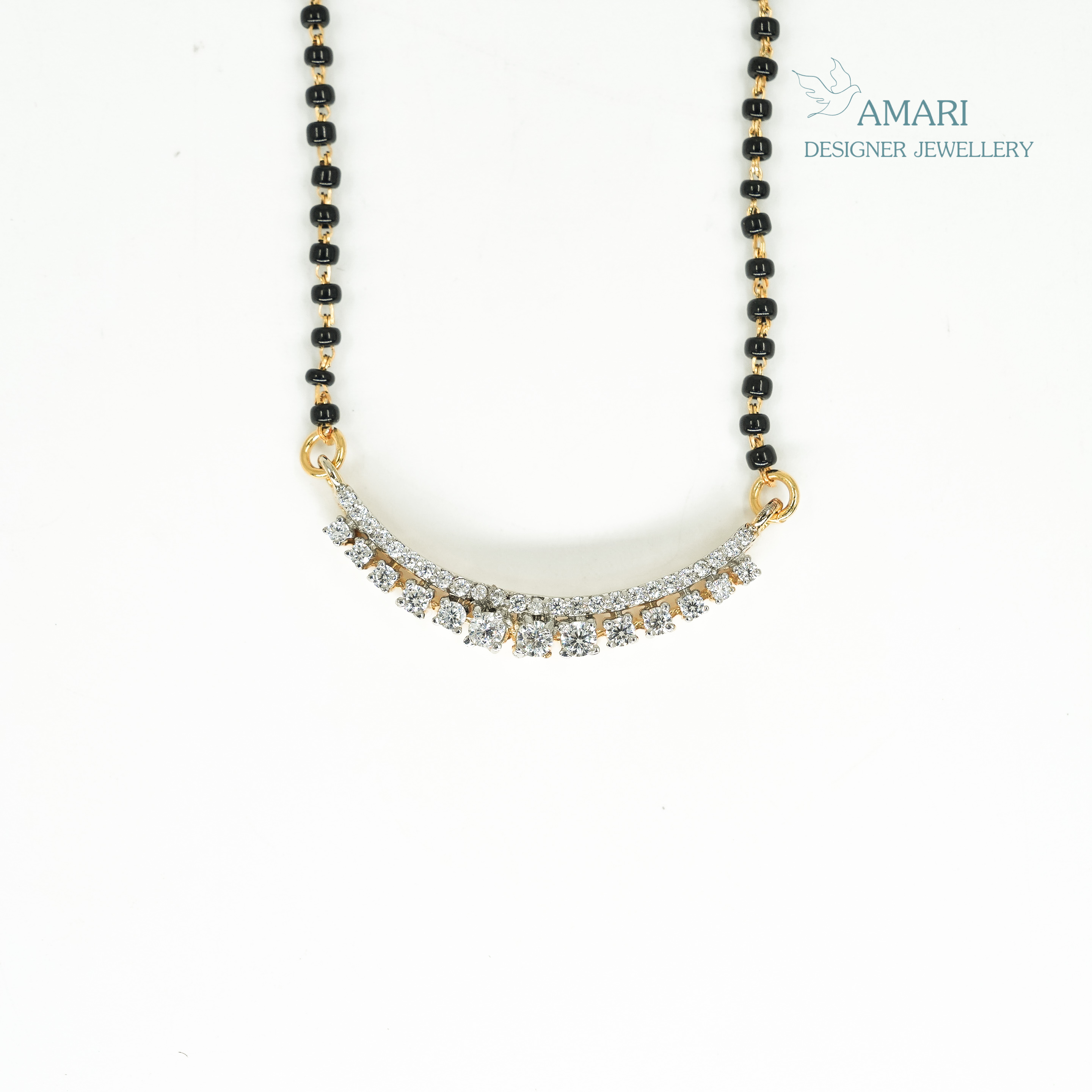 Single Line Solitaire Mangal Sutra -