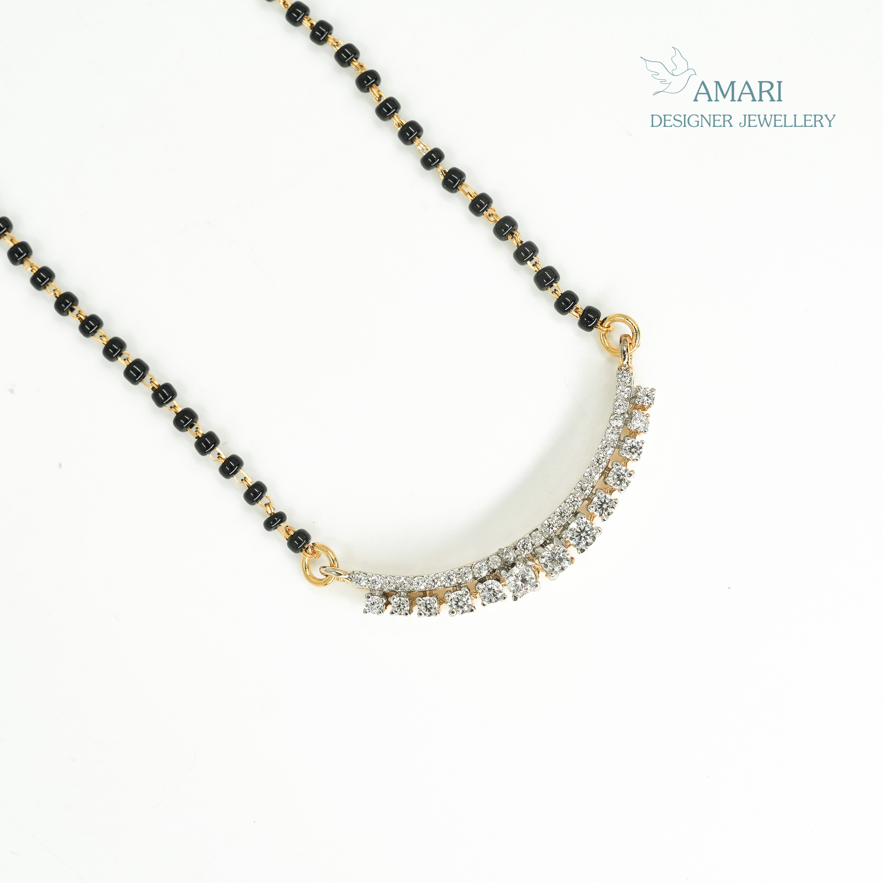 Single Line Solitaire Mangal Sutra -