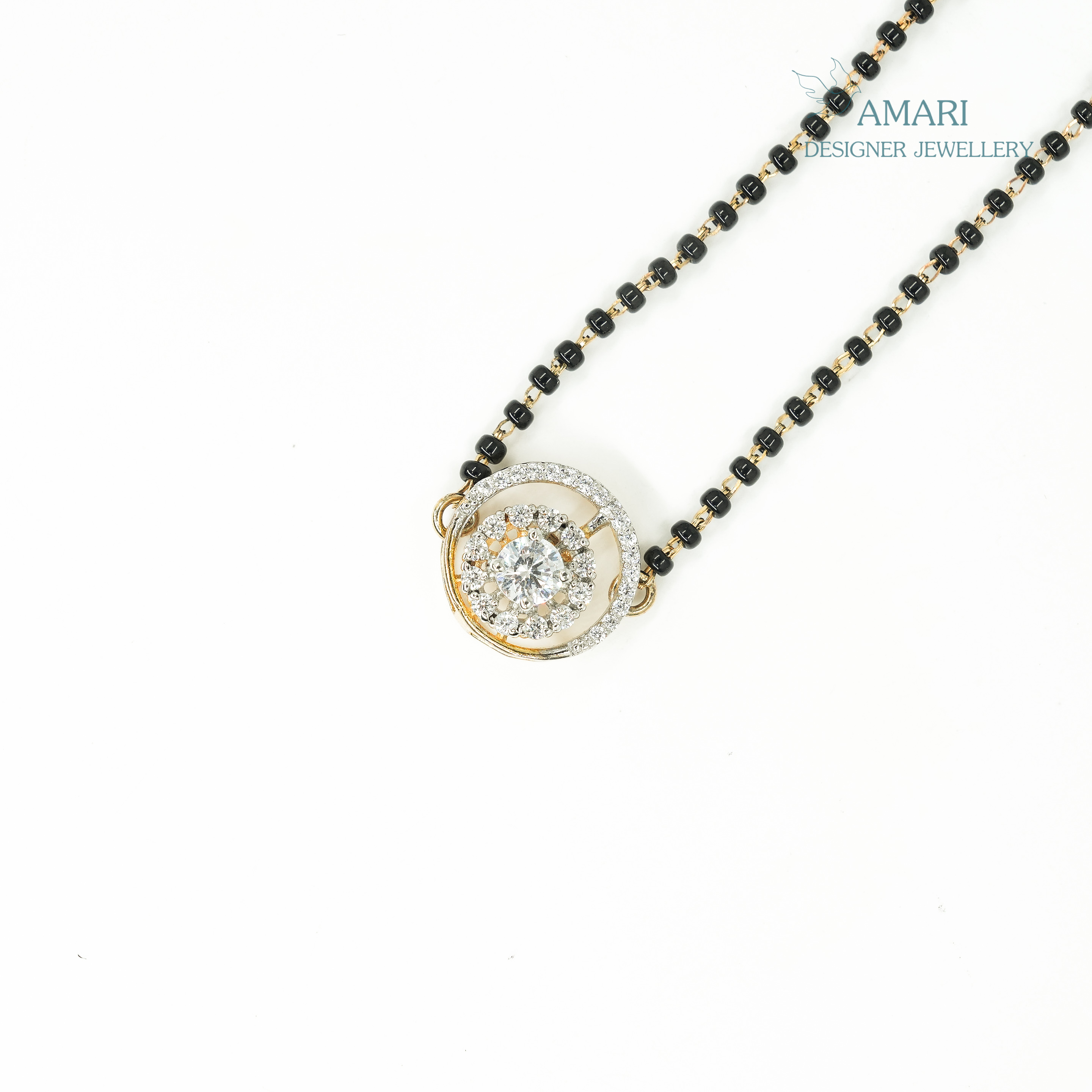 Single Solitaire Mangal sutra Pendant -