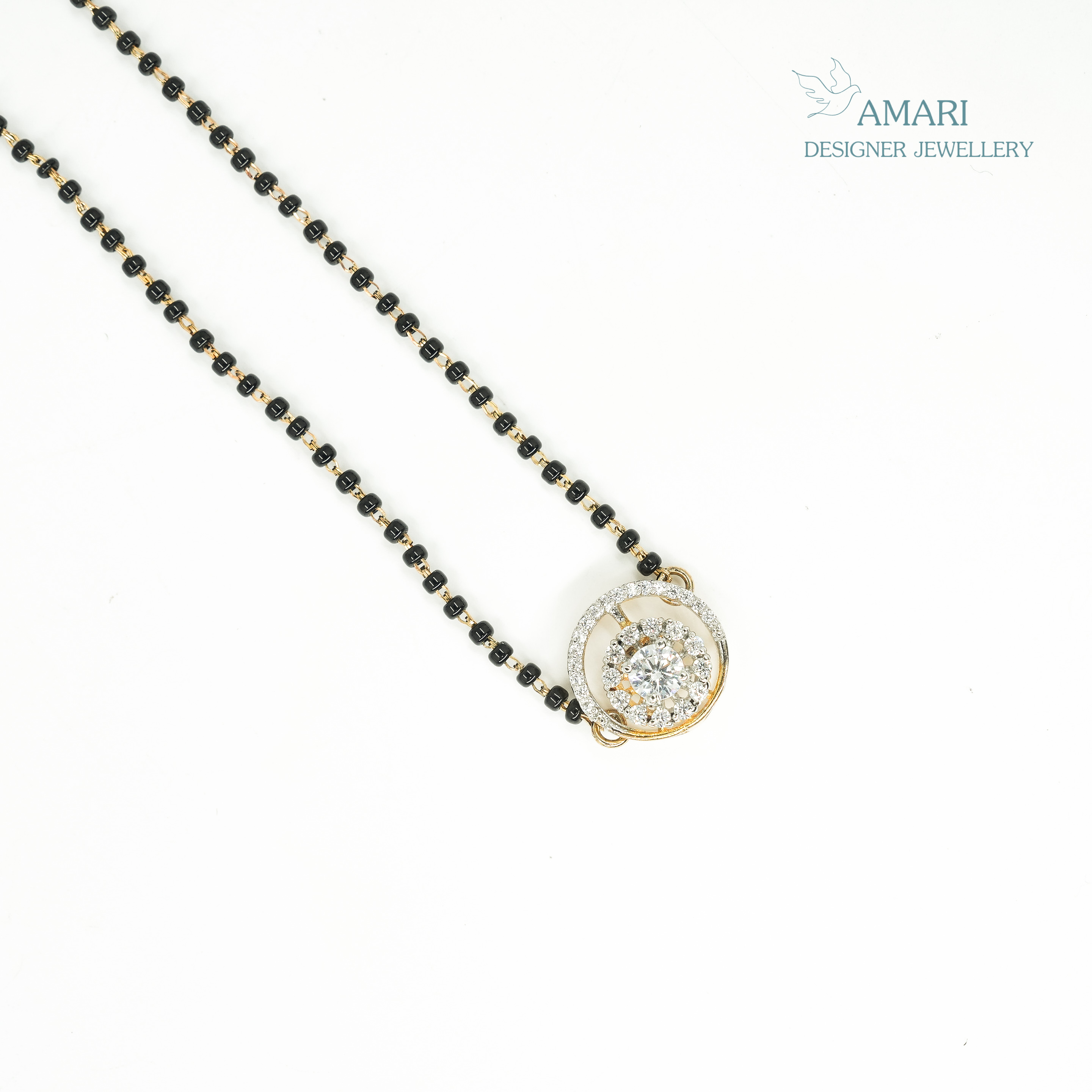 Single Solitaire Mangal sutra Pendant -