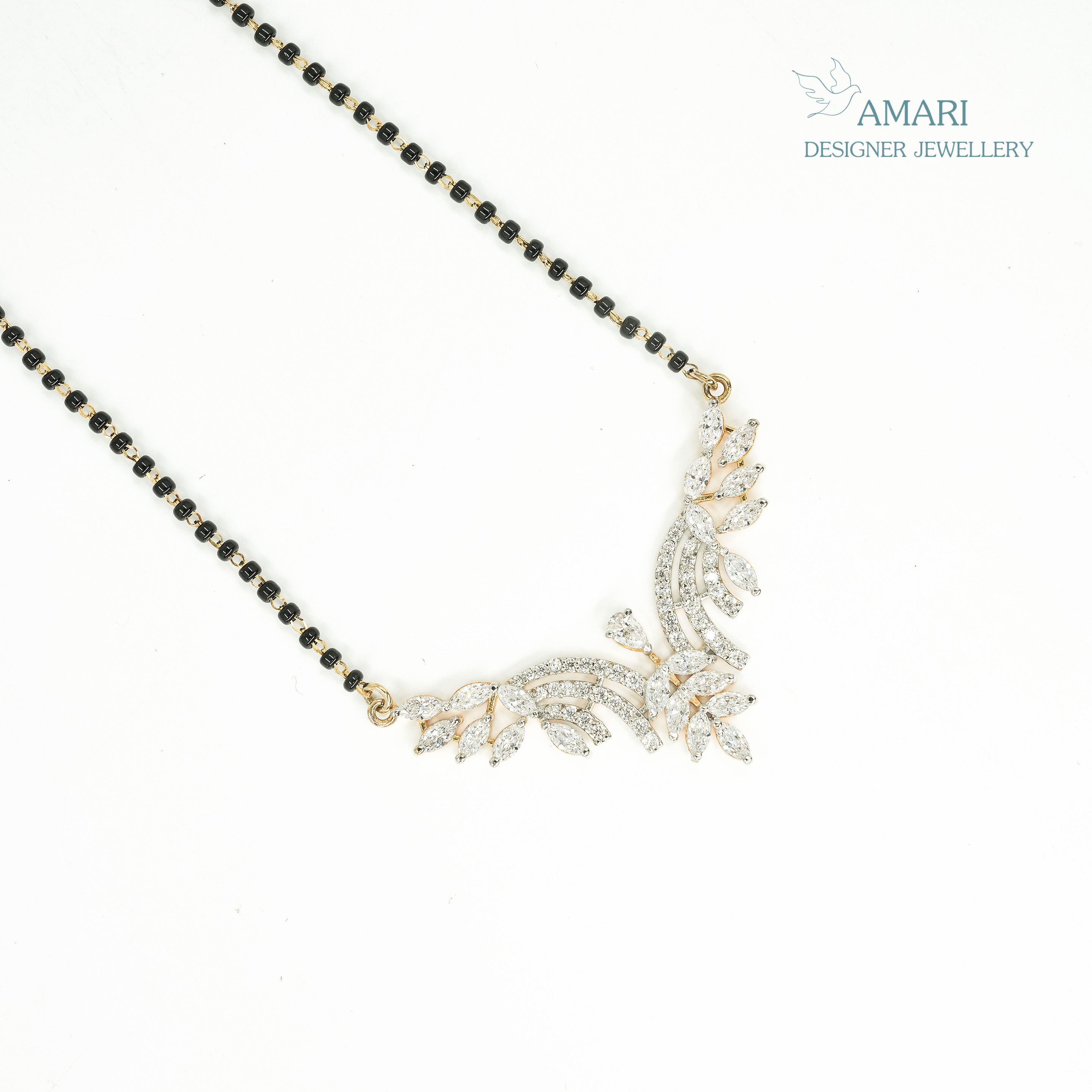 Floral Patterned Mangal Sutra -