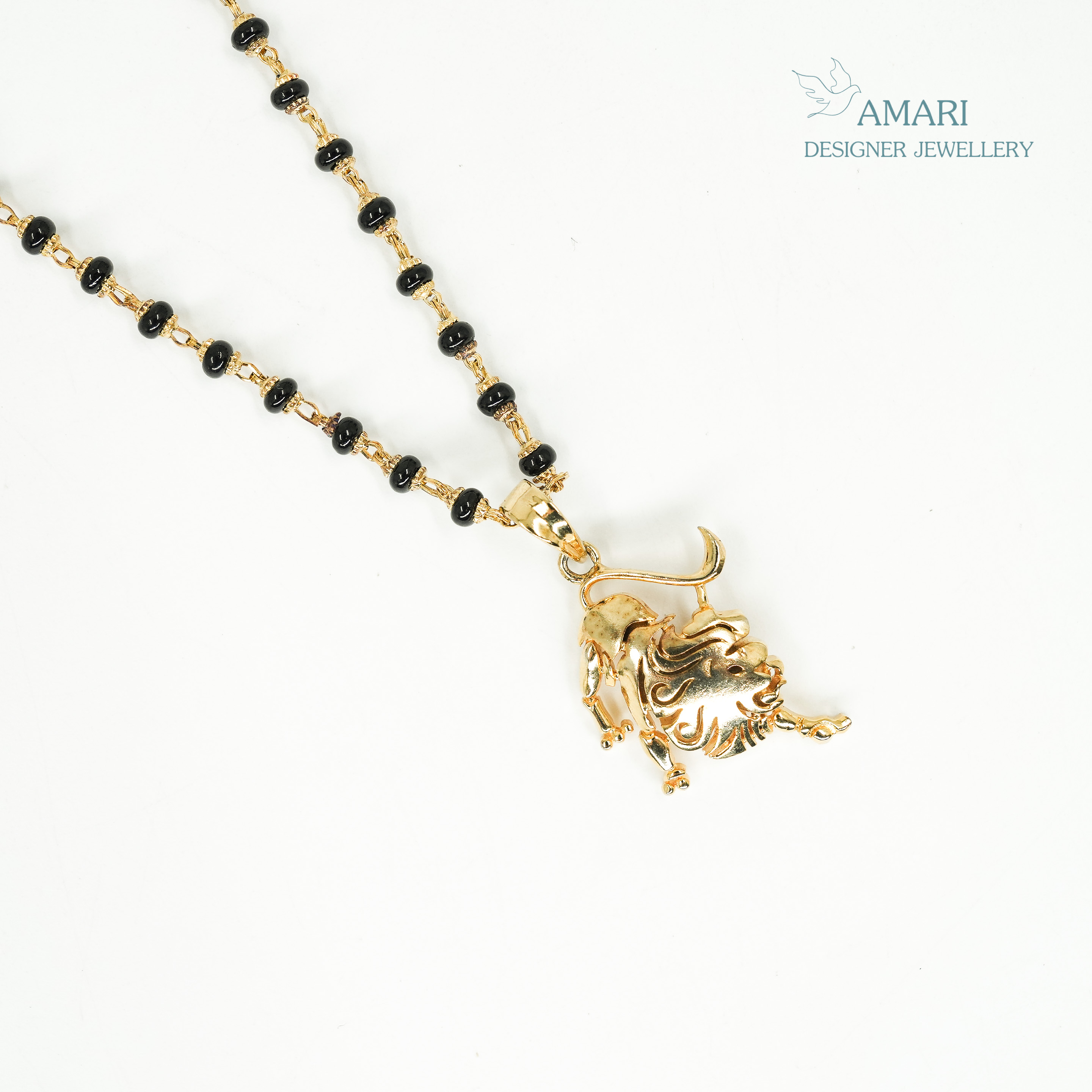 Dazzling Lion Shape Mangal Sutra -