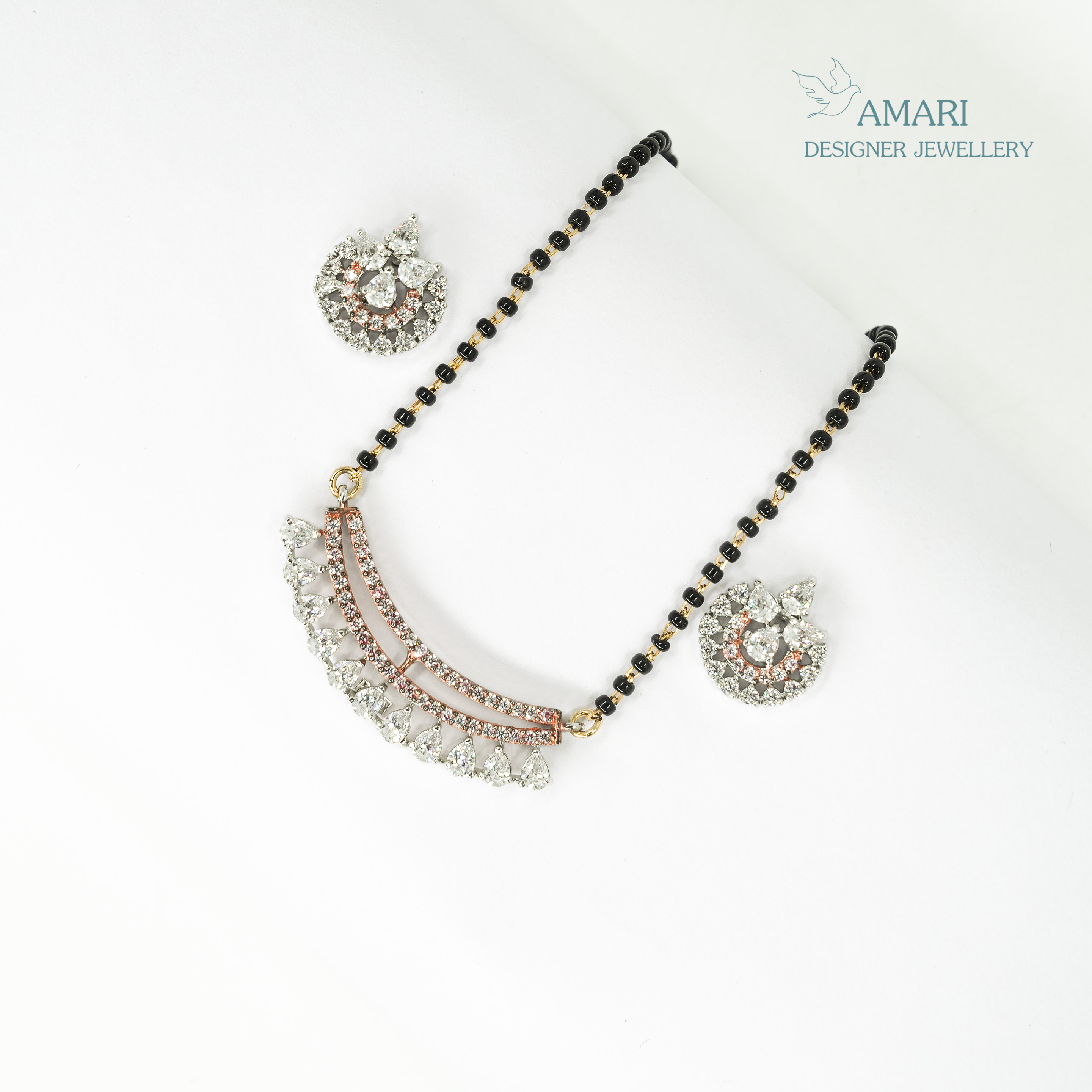 Classical Drop Mangal Sutra Pendant Set -