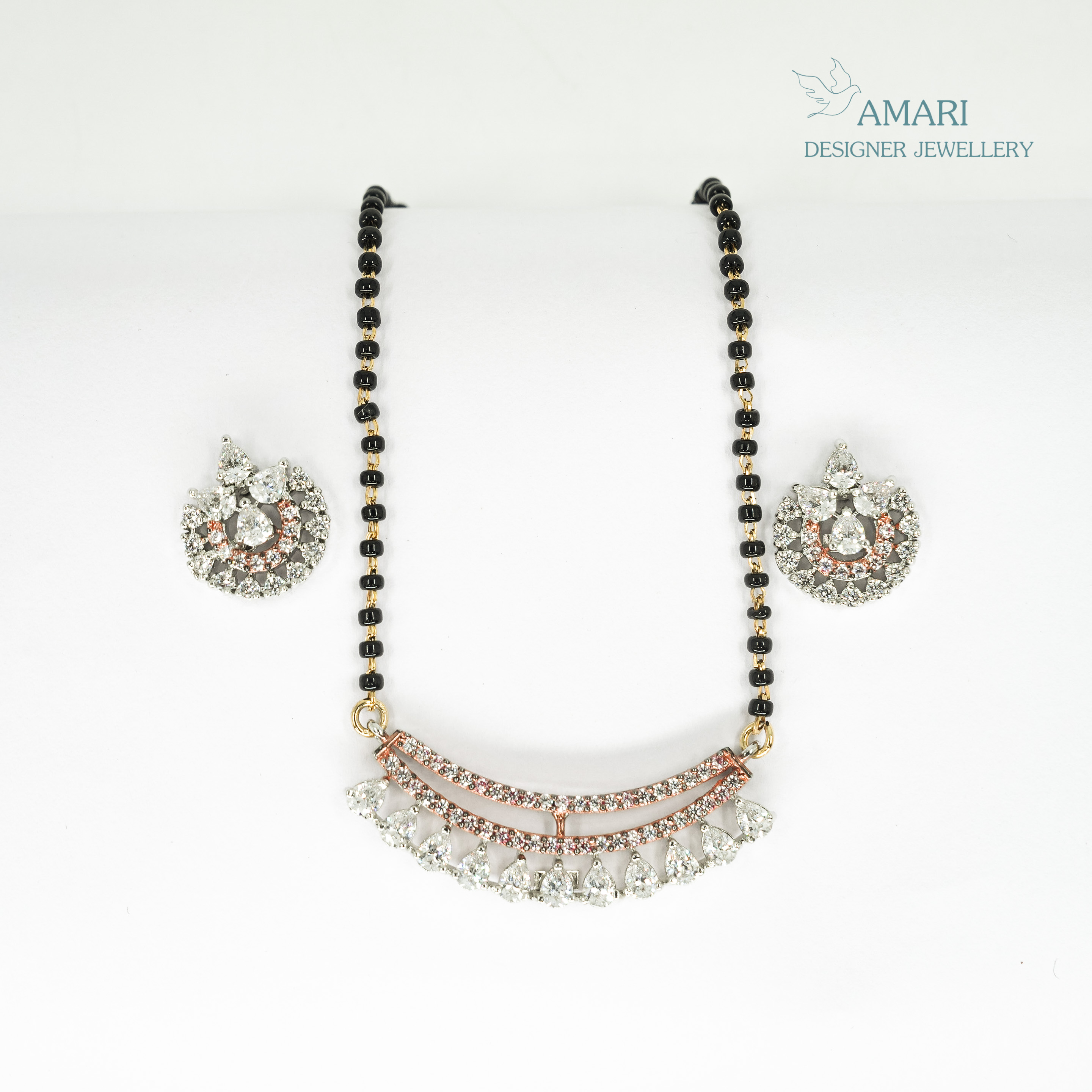 Classical Drop Mangal Sutra Pendant Set -