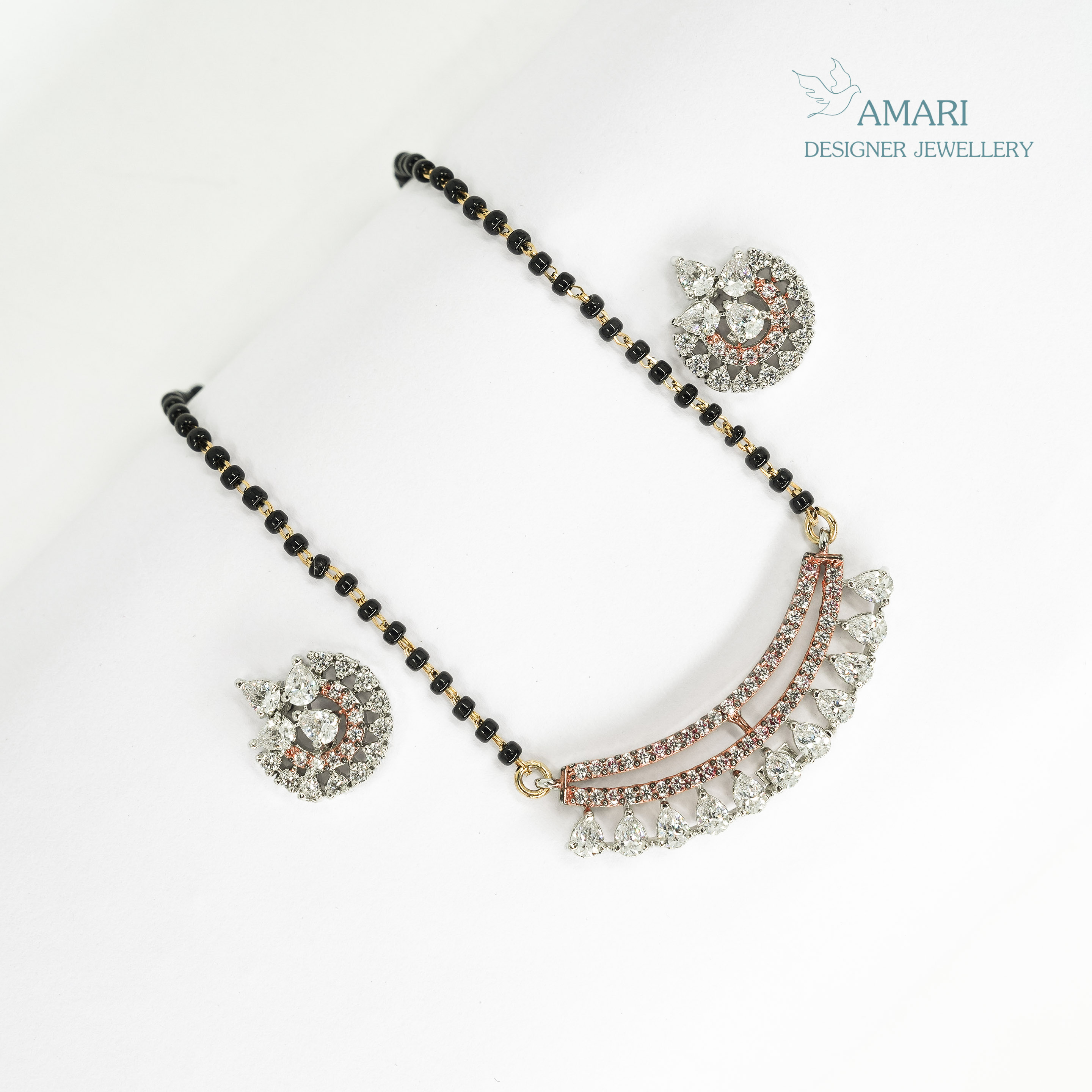 Classical Drop Mangal Sutra Pendant Set -