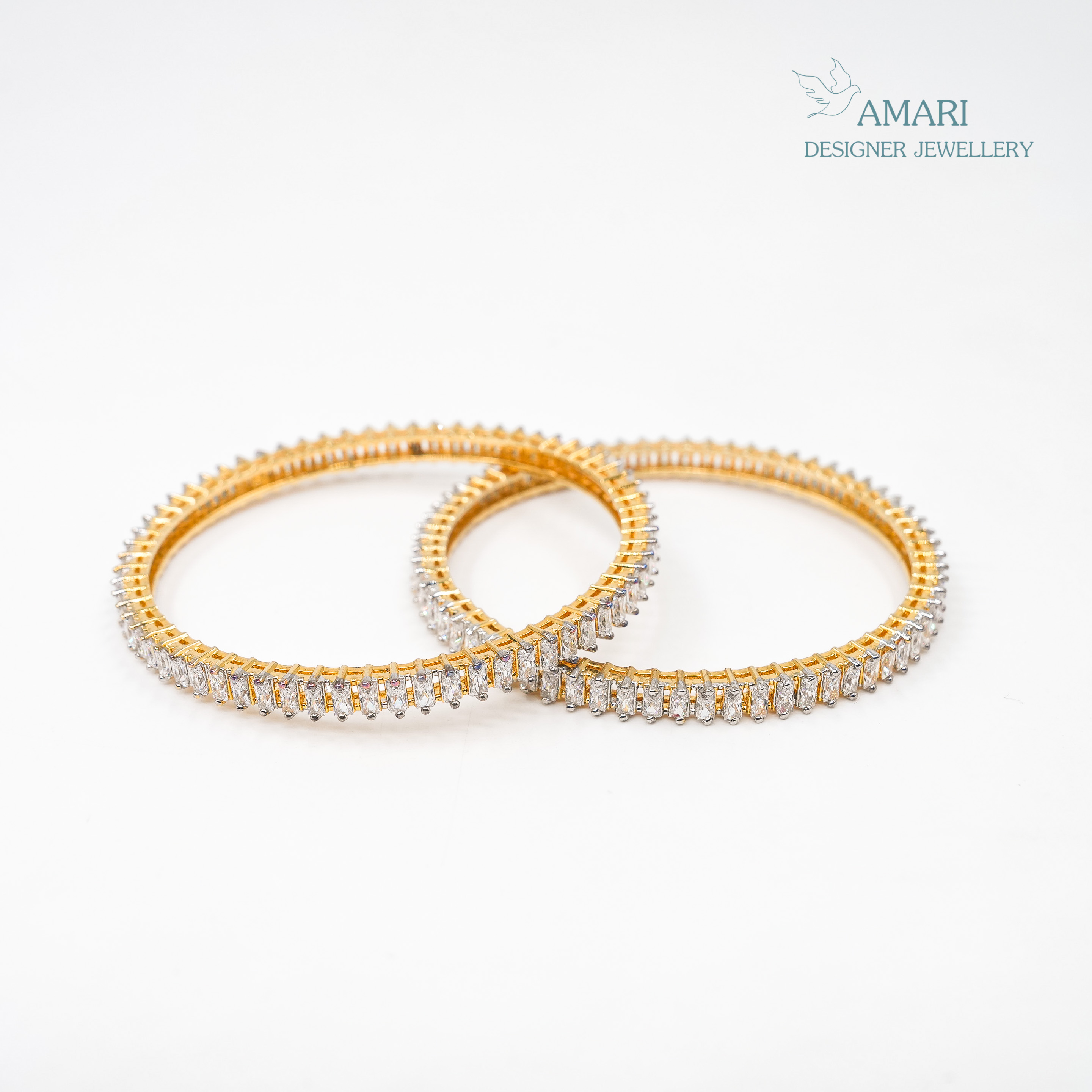 Classic Glamour Round Shape Silver Bangles -