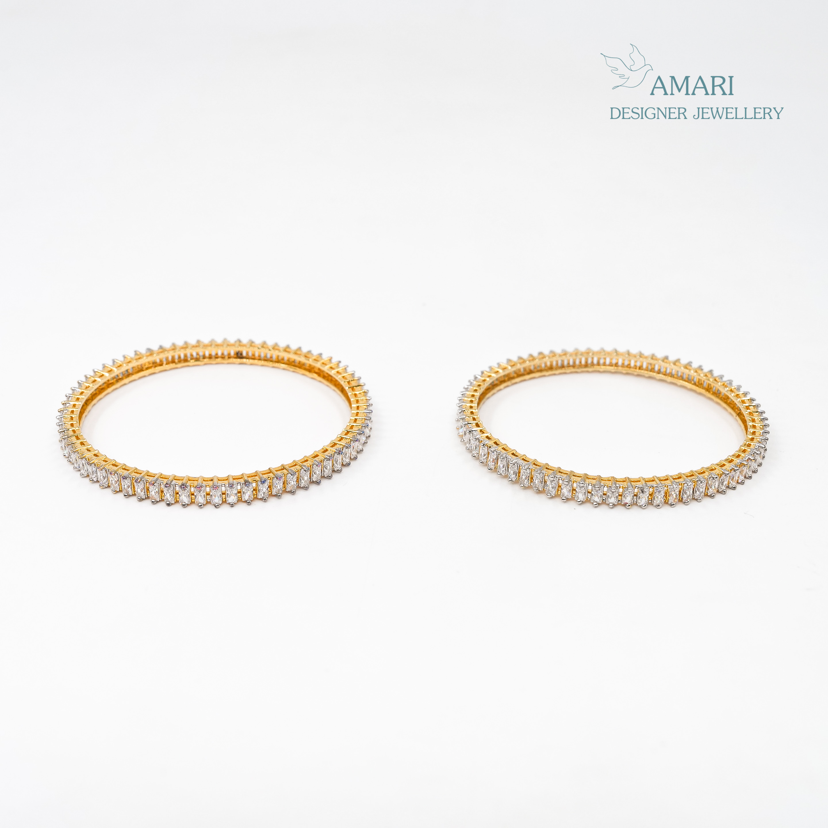 Classic Glamour Round Shape Silver Bangles -