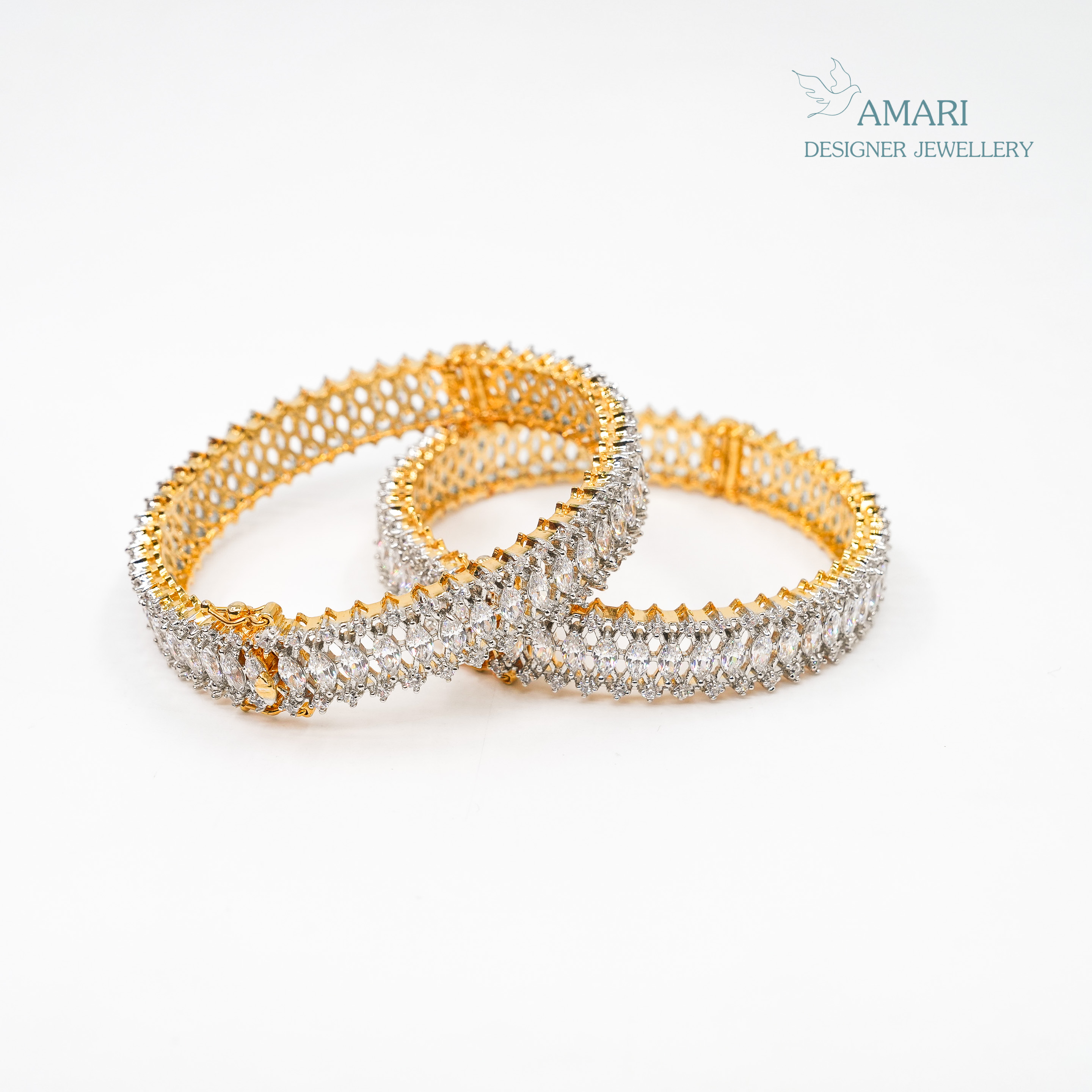 Traditional Glossy Designed Silver Bangles -