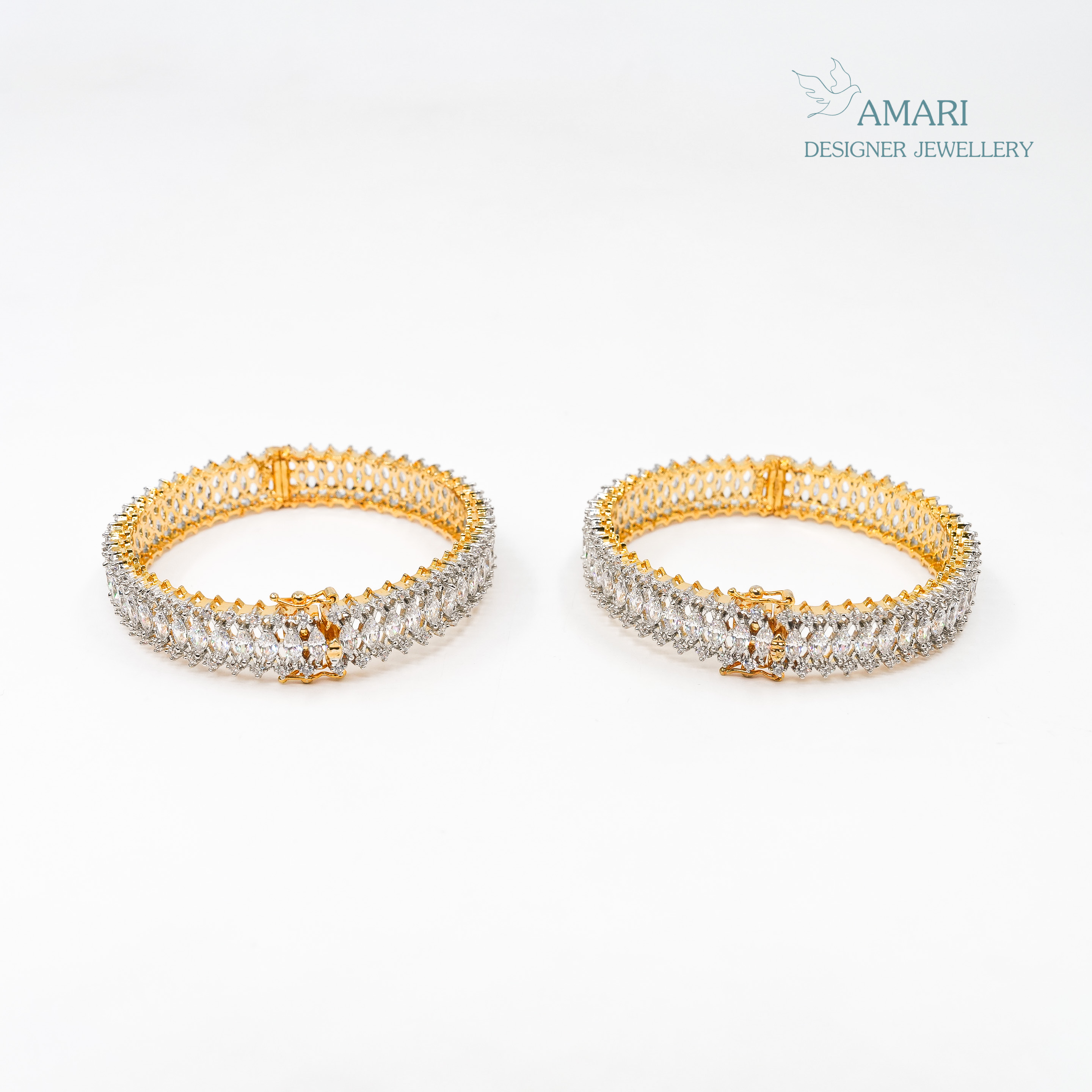 Traditional Glossy Designed Silver Bangles -