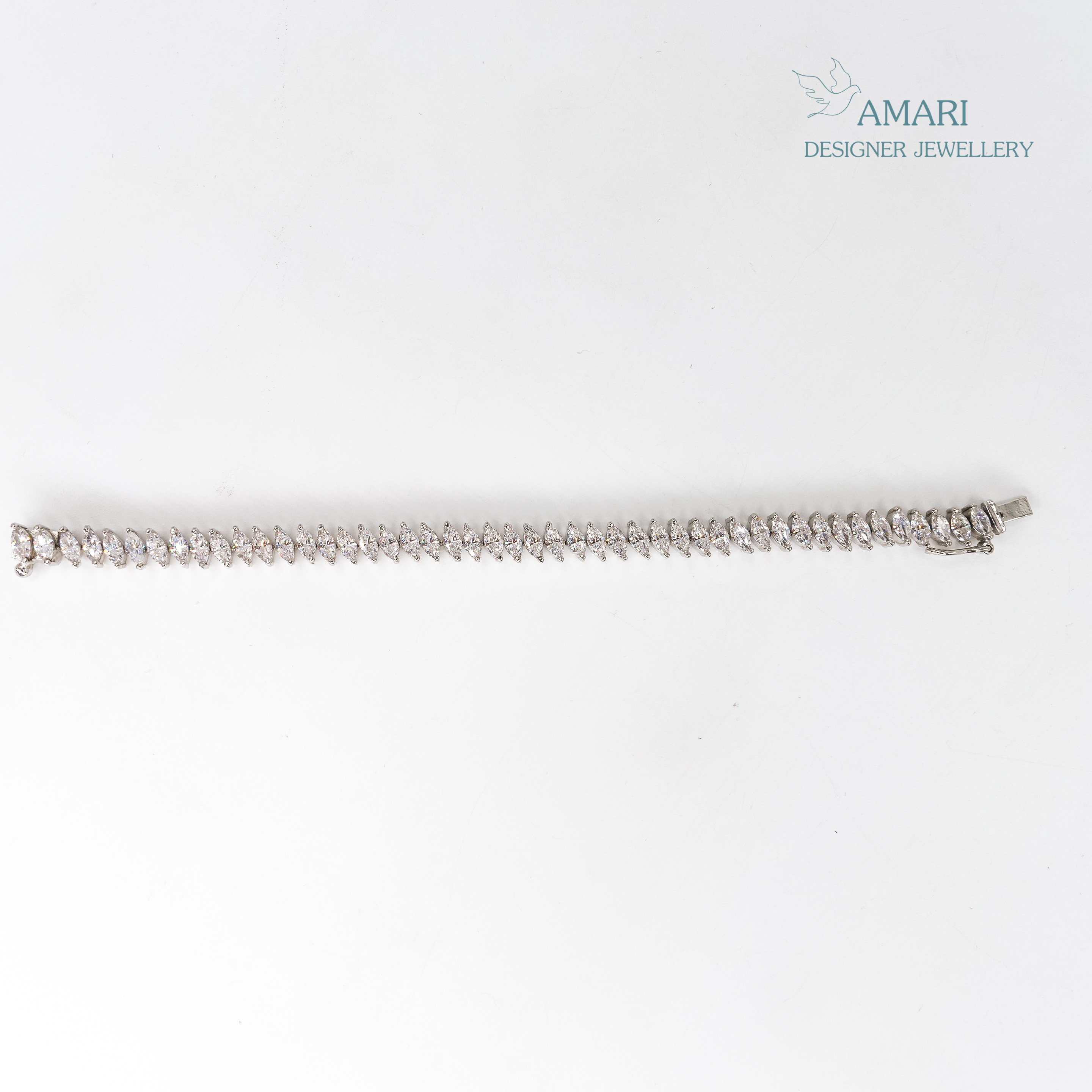 Perfect Classic Silver Tennis Bracelet -