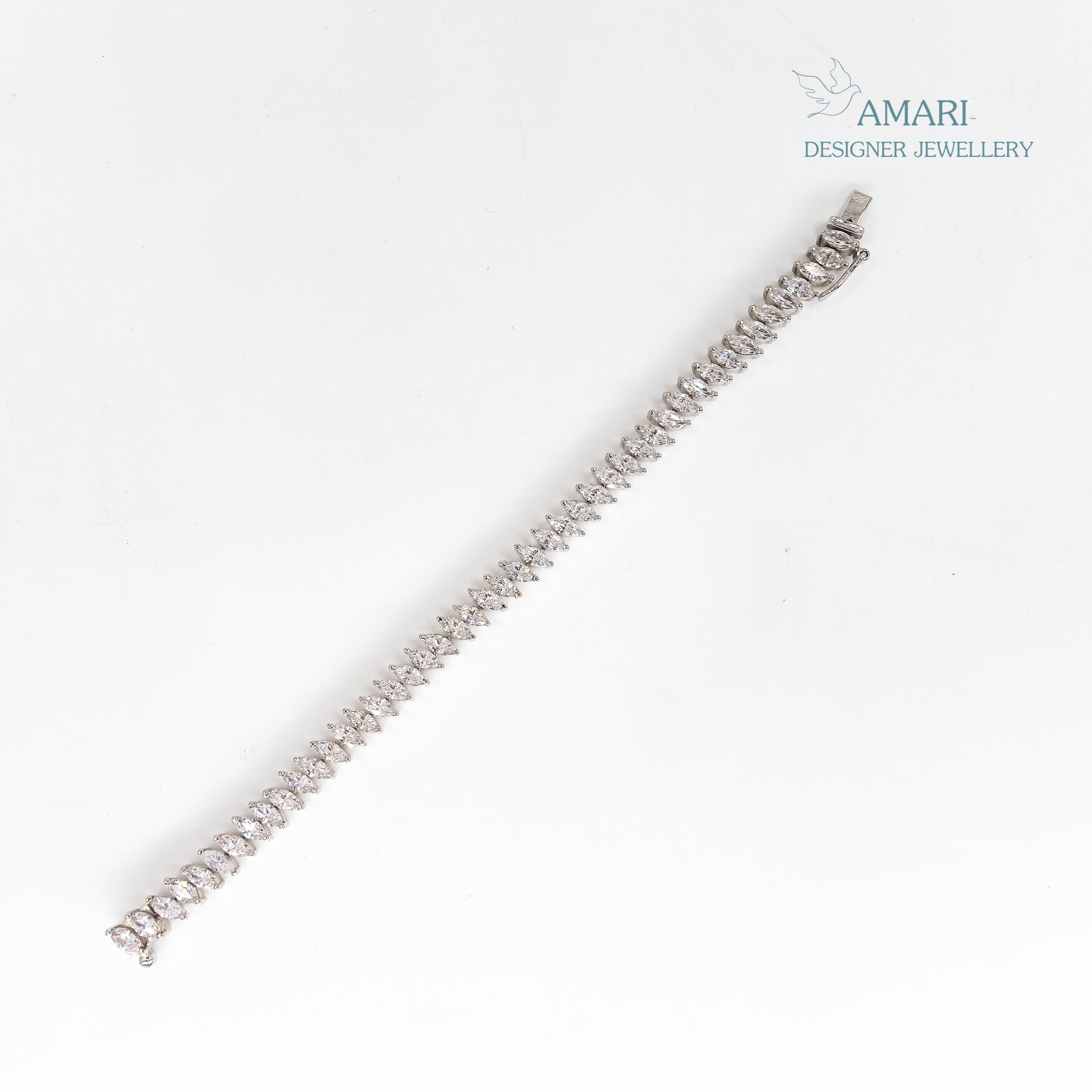 Perfect Classic Silver Tennis Bracelet -