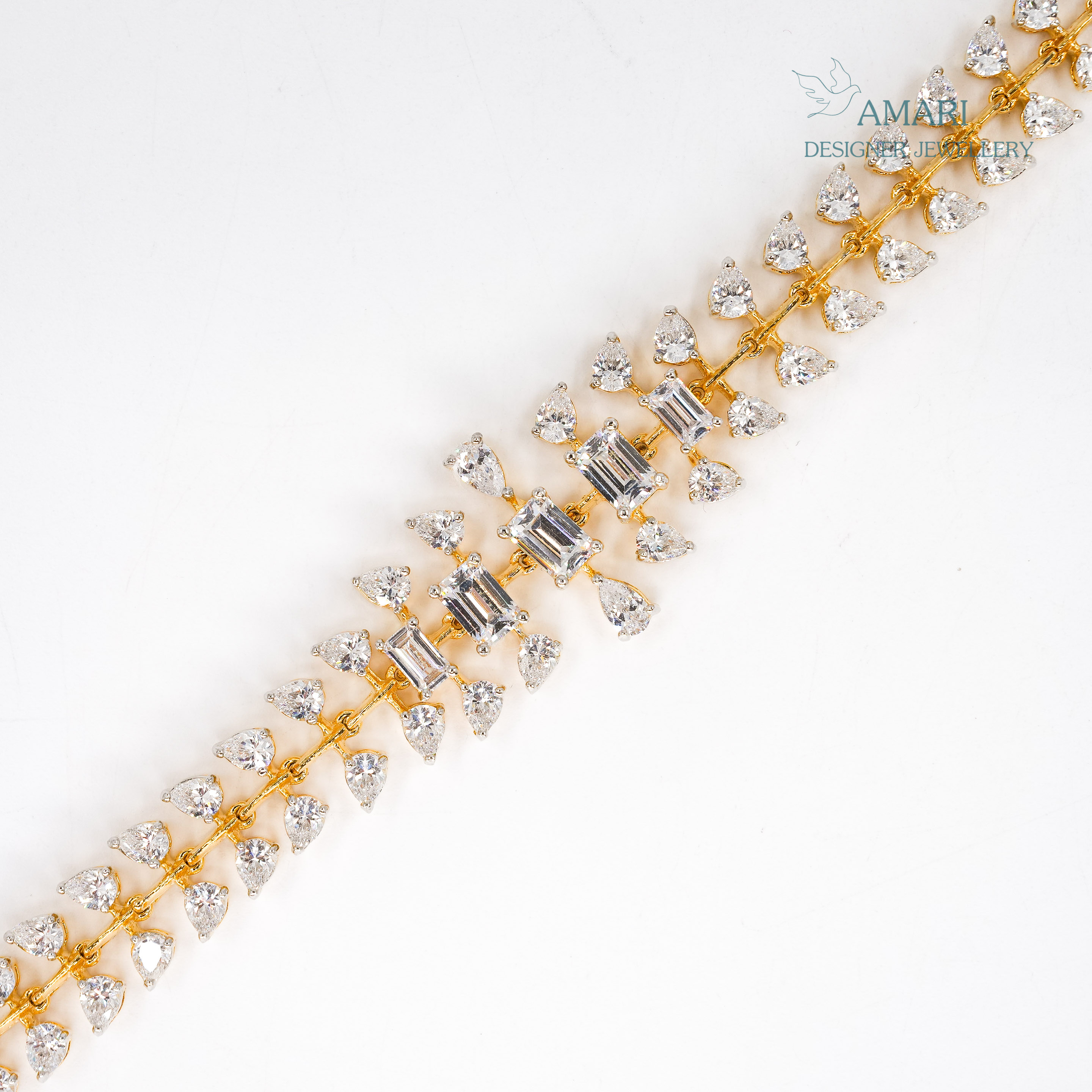 Silver Sparkling Thick Tennis Bracelet