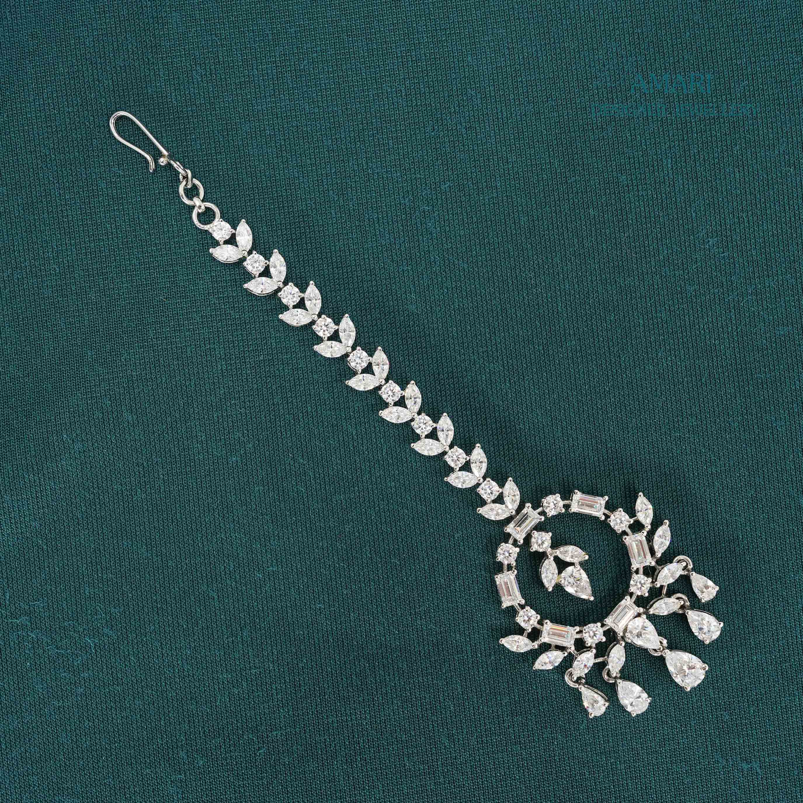 Eternal Stackable Drops Silver Maangtika -