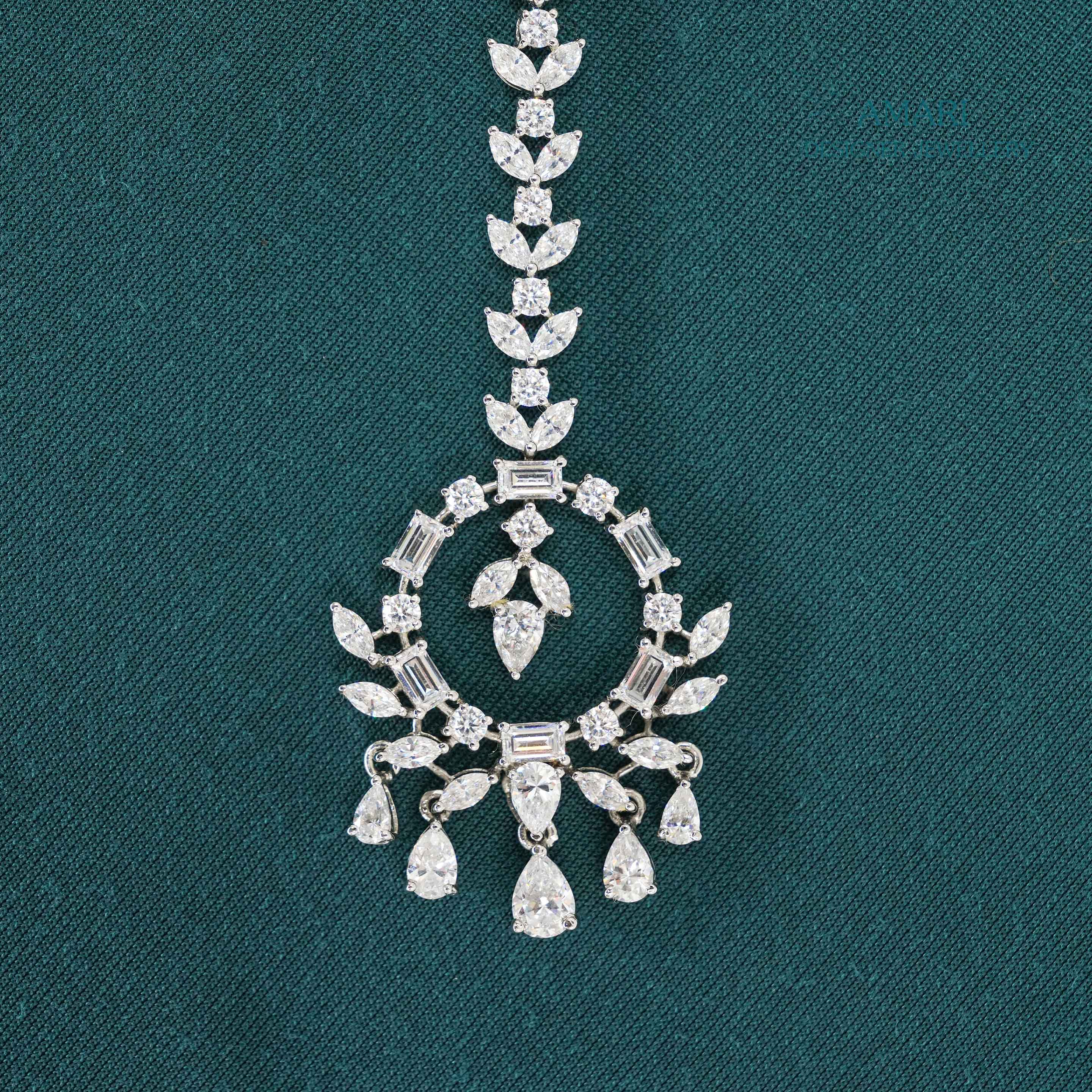 Eternal Stackable Drops Silver Maangtika -