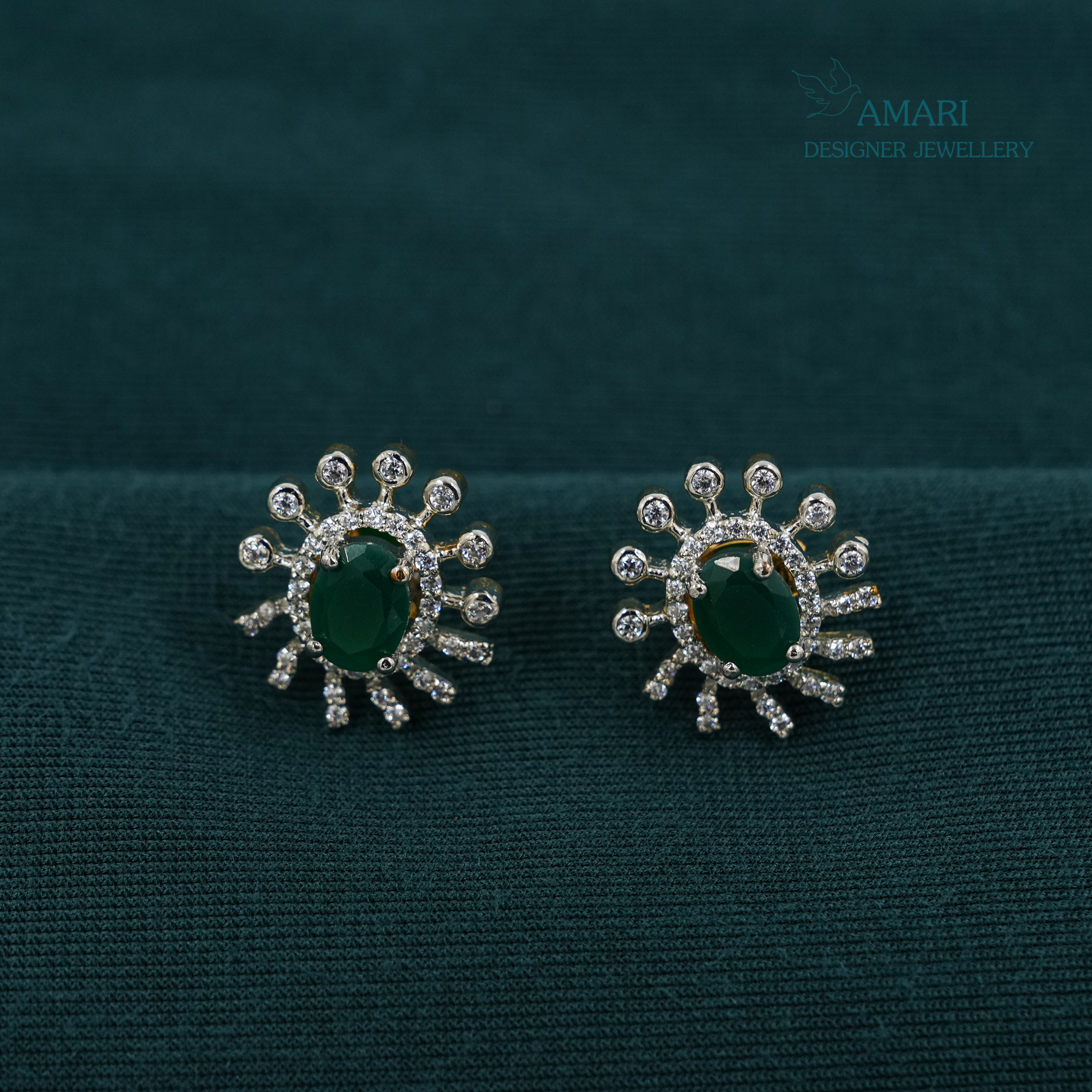 Green emerald stone Necklace -