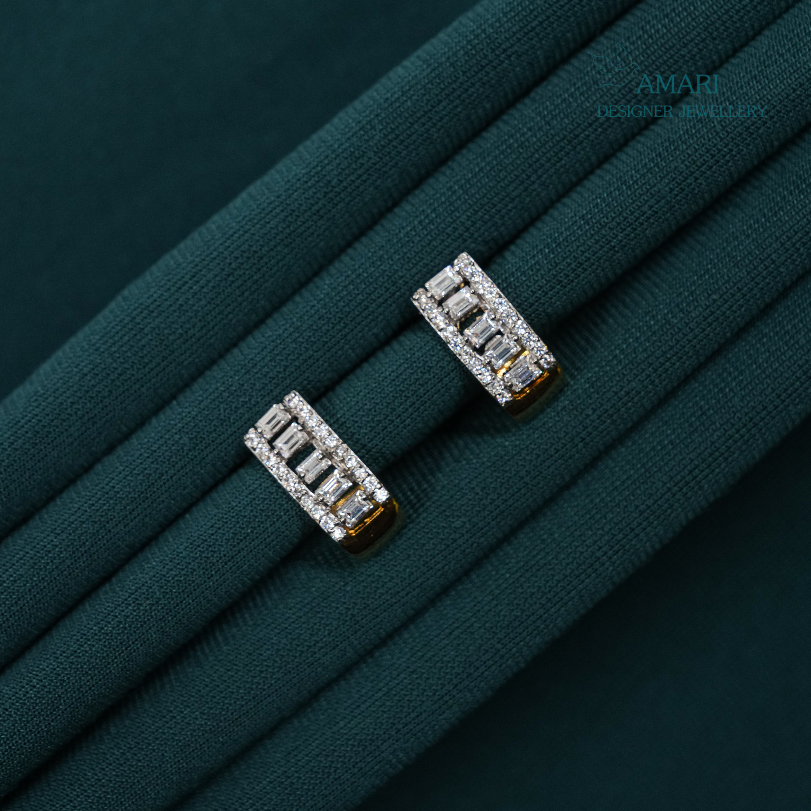 Neat Look Silver Earrings -