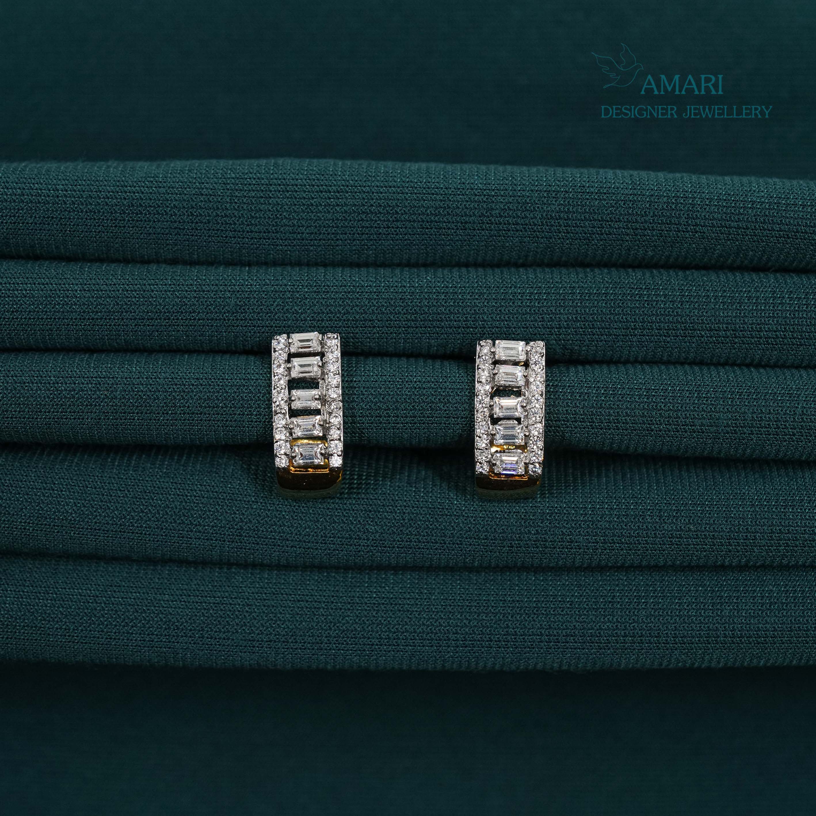 Neat Look Silver Earrings -