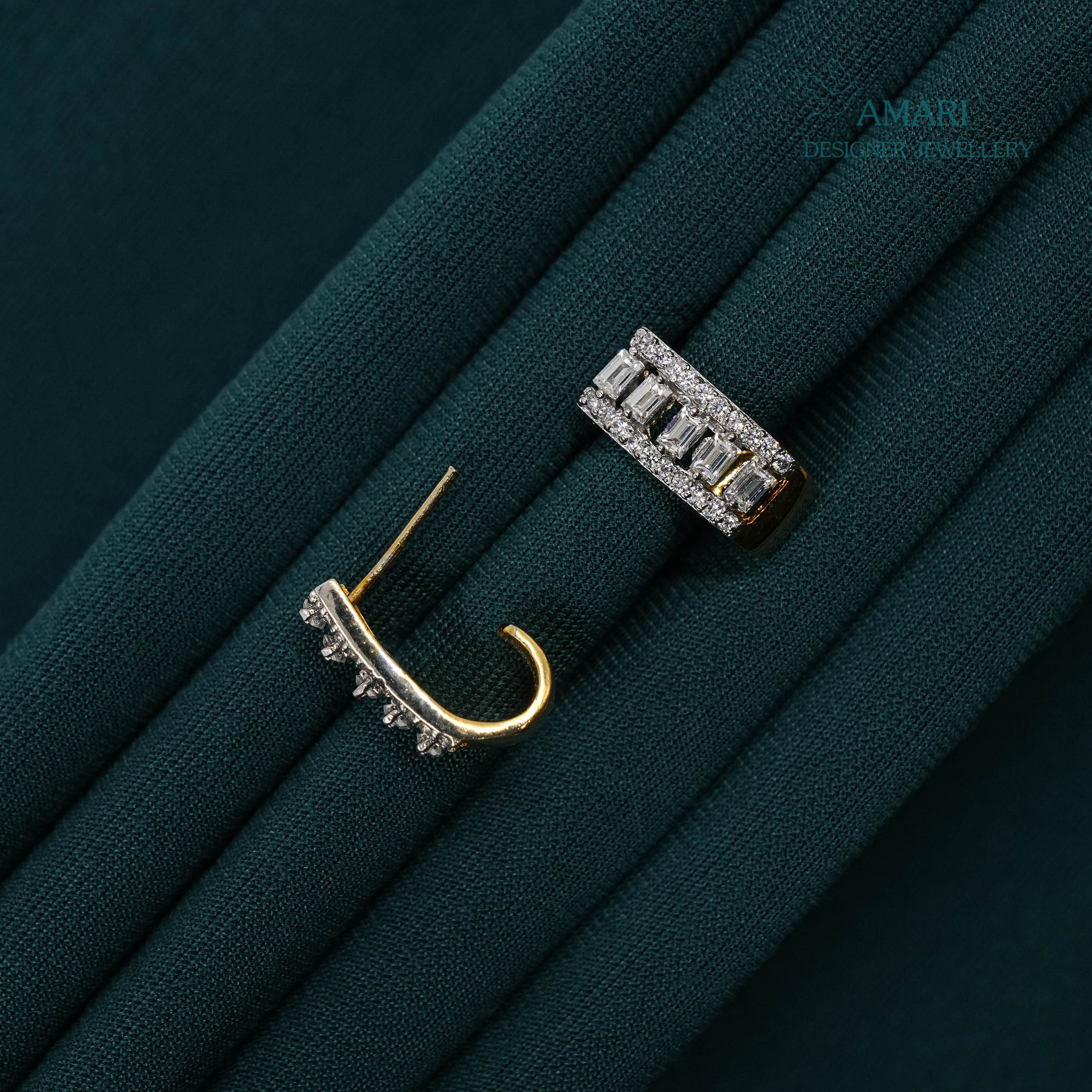 Neat Look Silver Earrings -