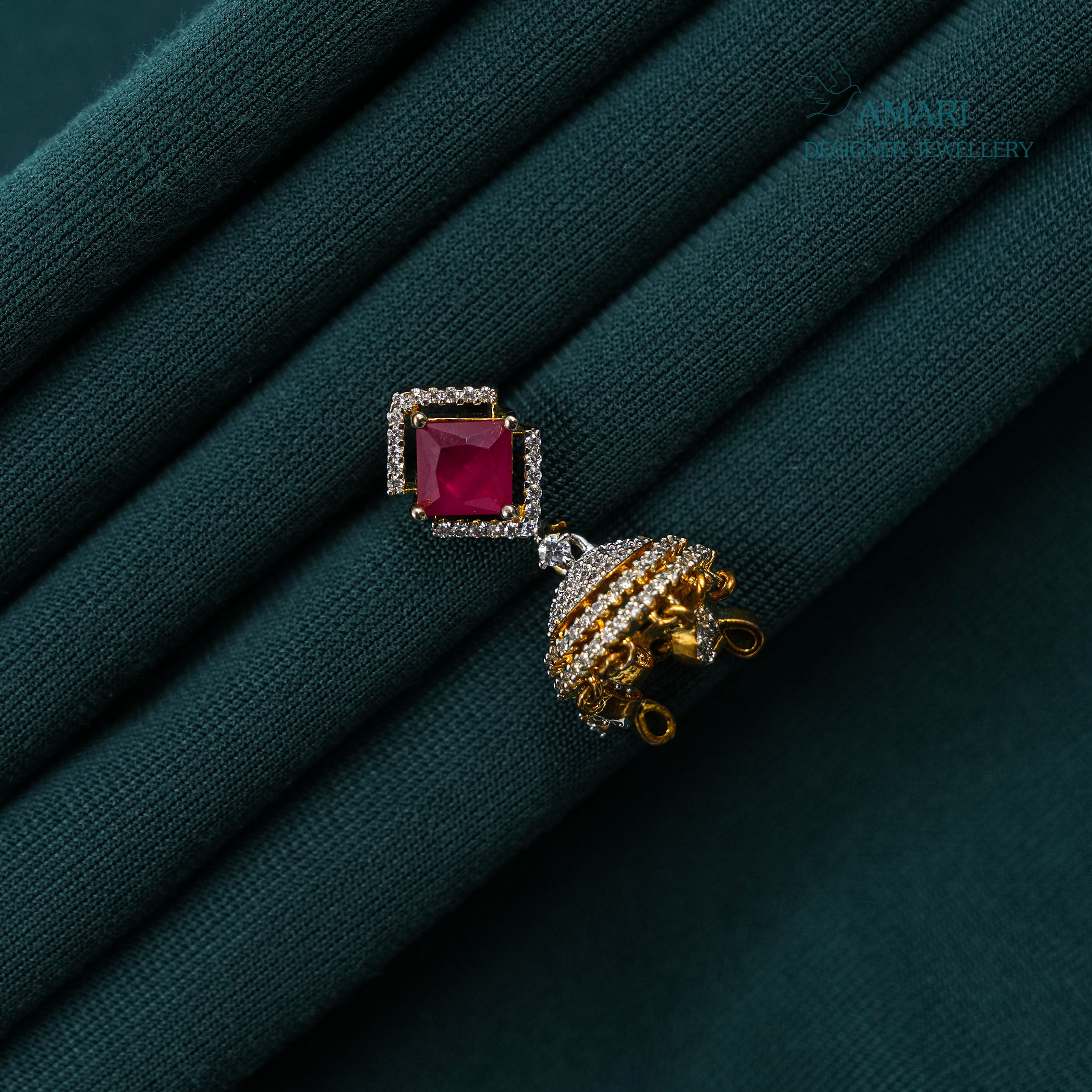 Modern Chic Silver Earrings -