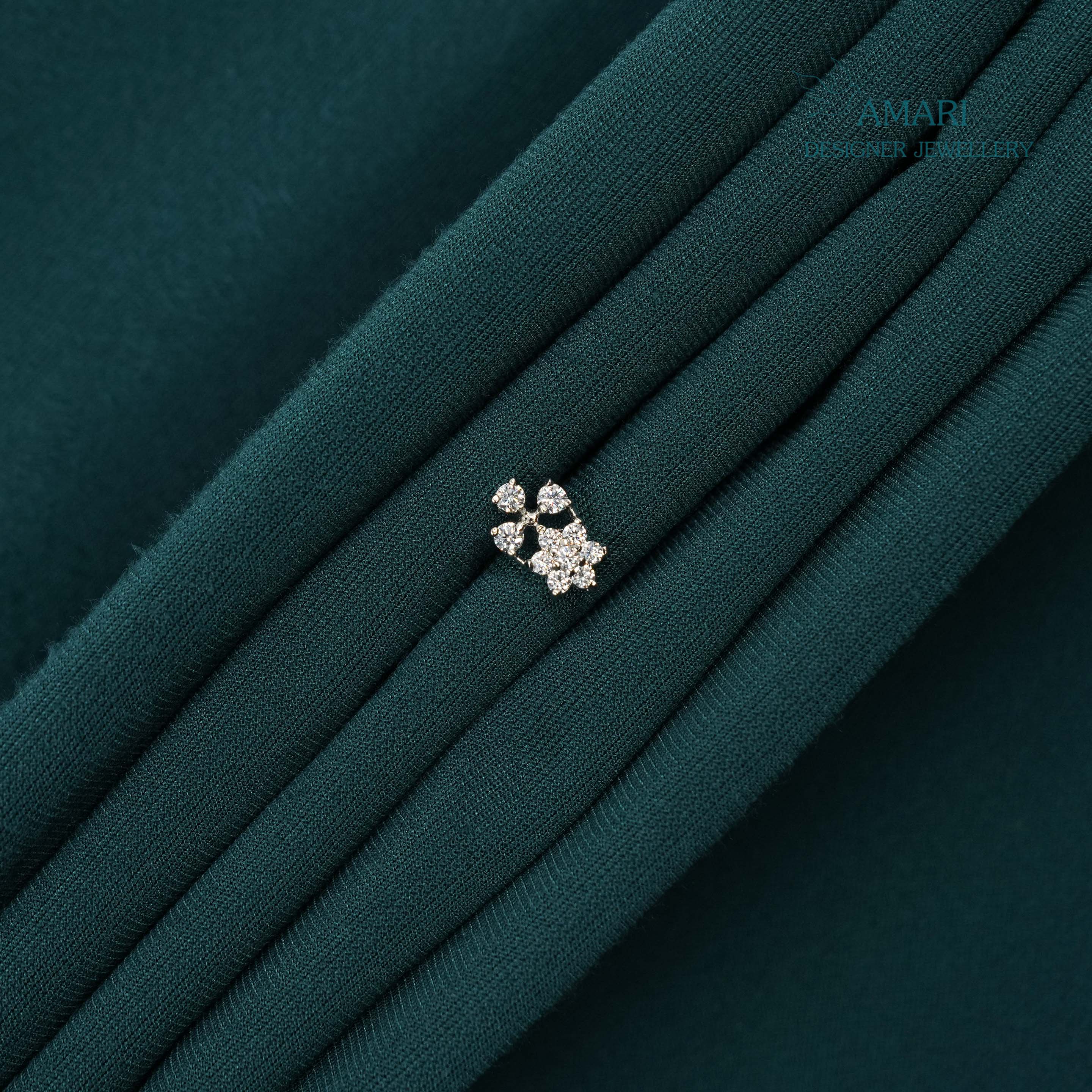 Bright Finish Silver Earrings -