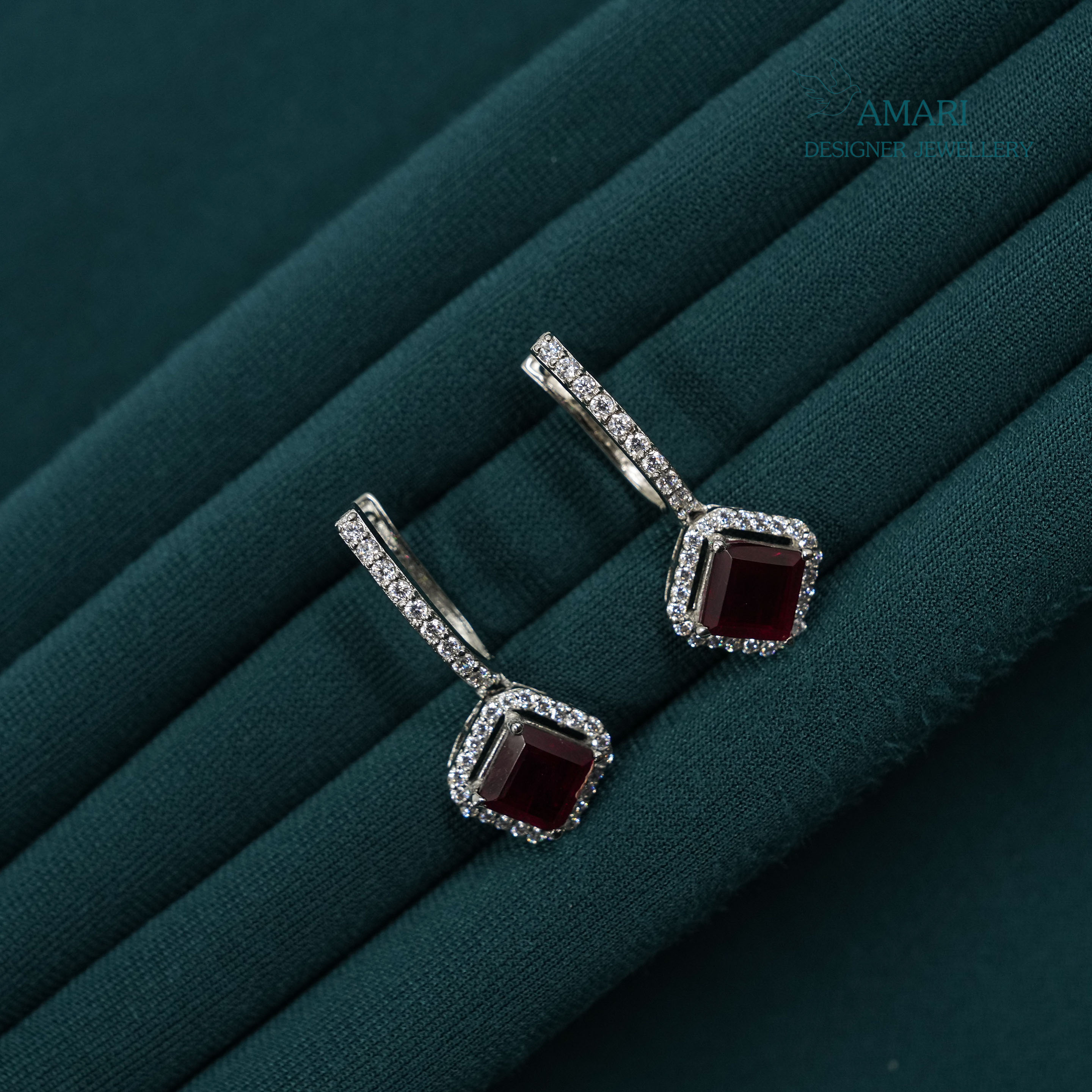 Casual Sparkle Silver Earrings -