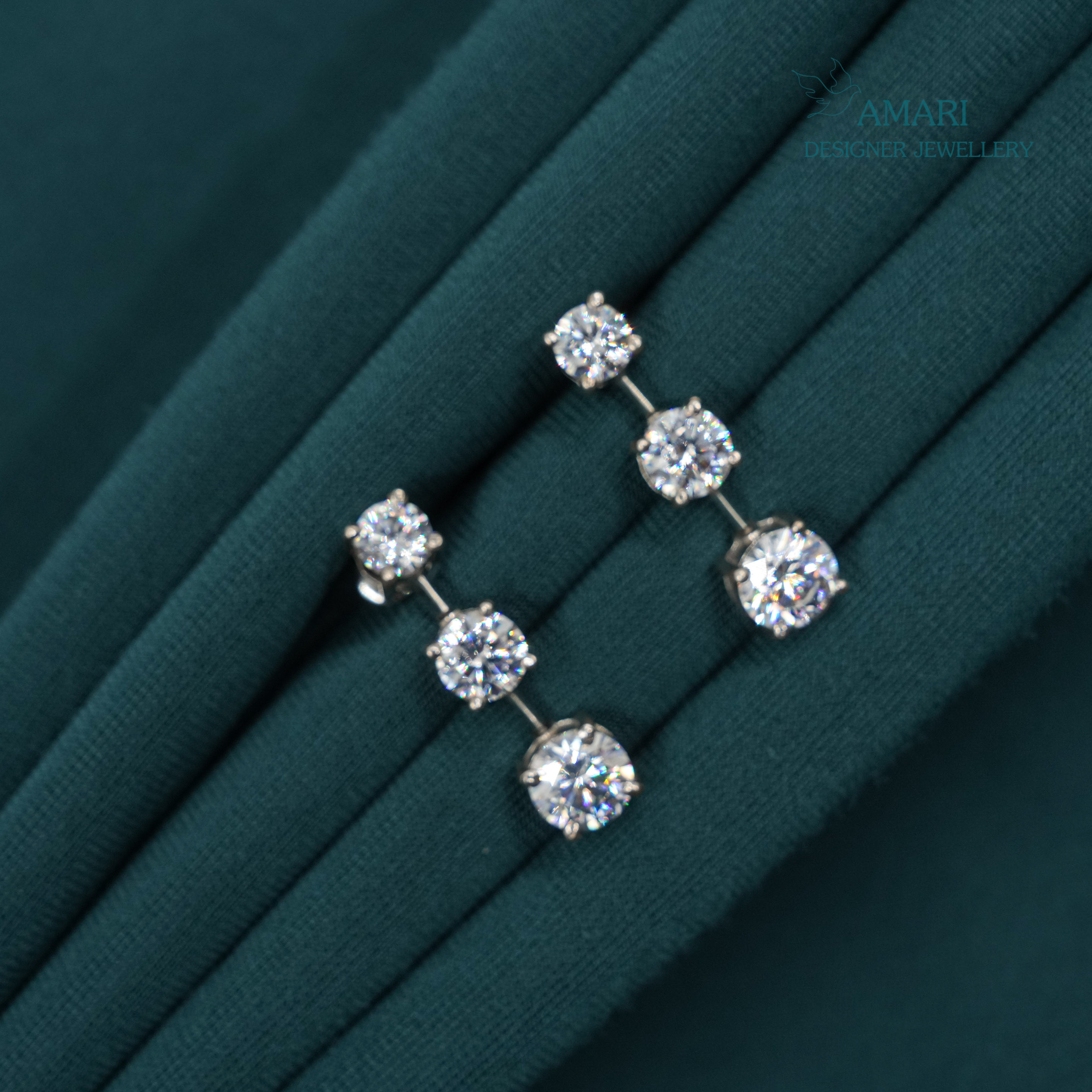 Effortless Glam Silver Earrings -