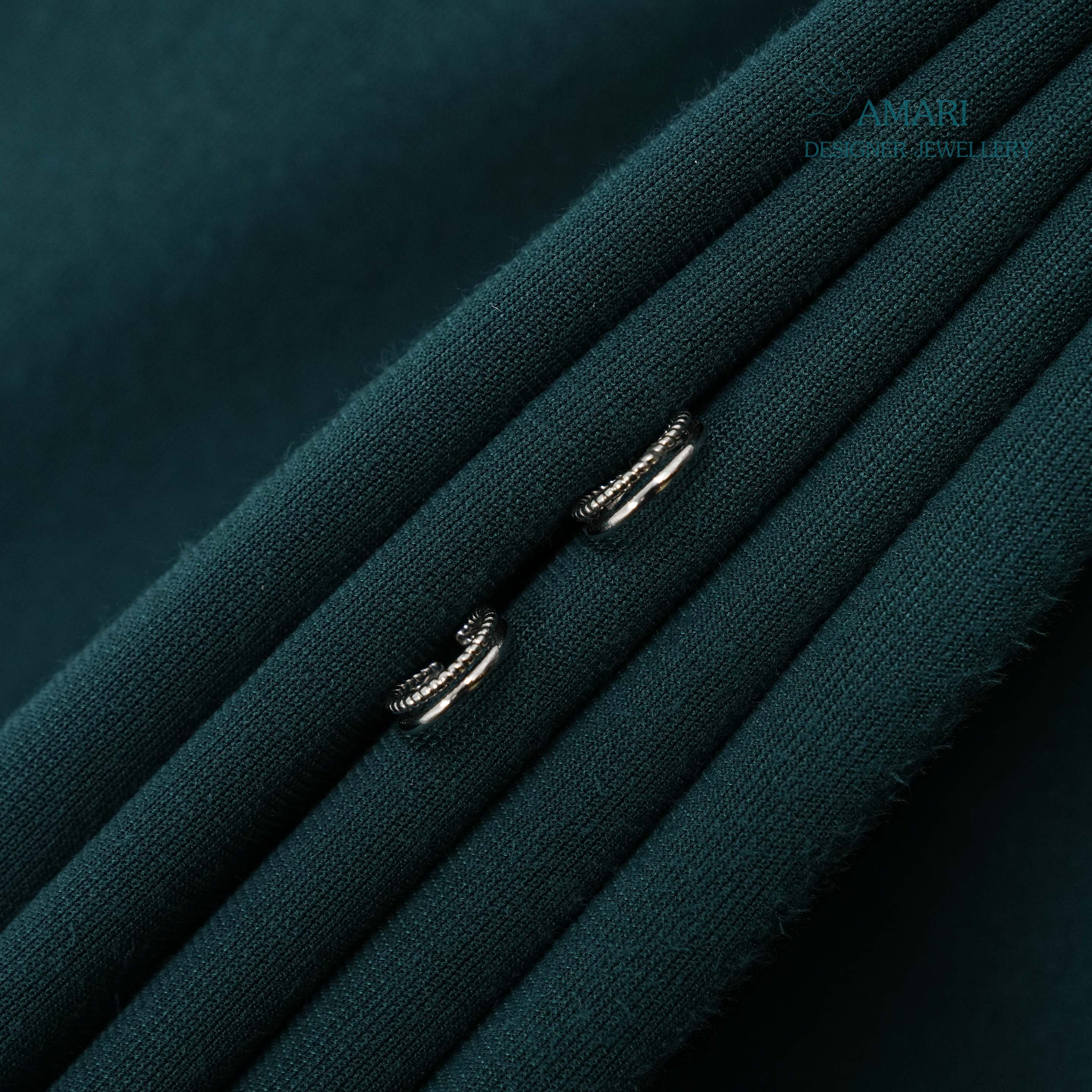 Modern Glow Silver Earrings -