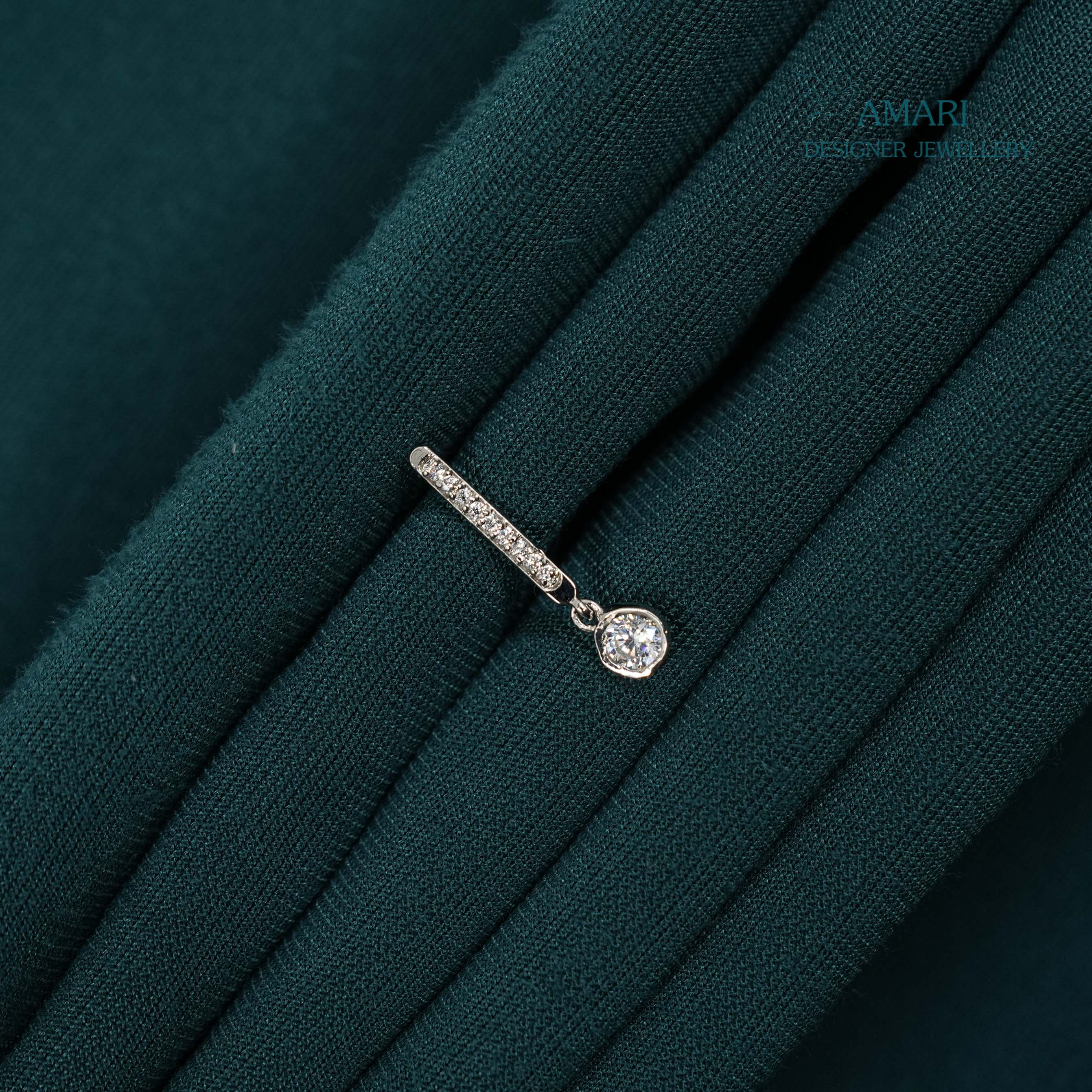 Pure Glam Silver Earrings -