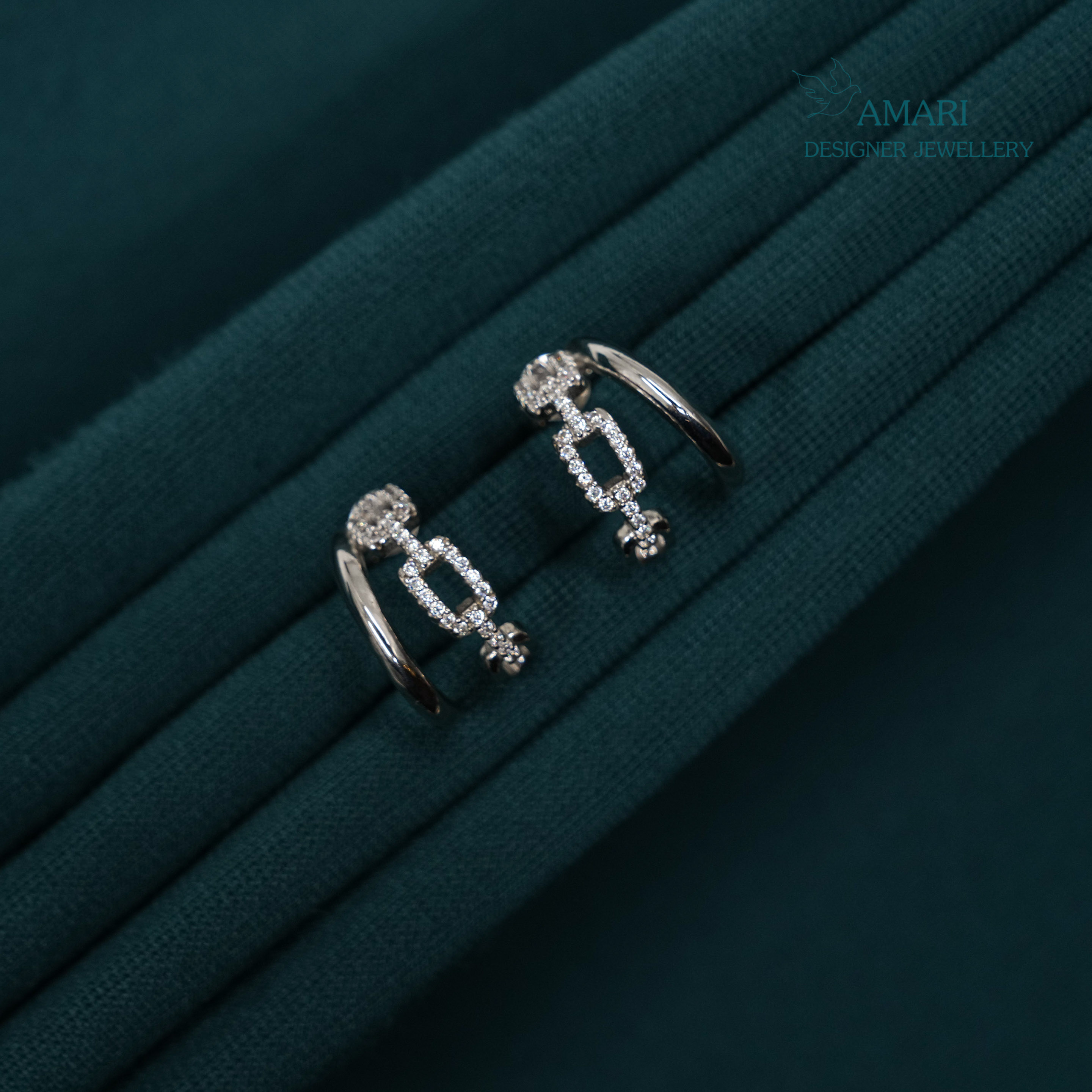 Shine All Day Silver Earrings -