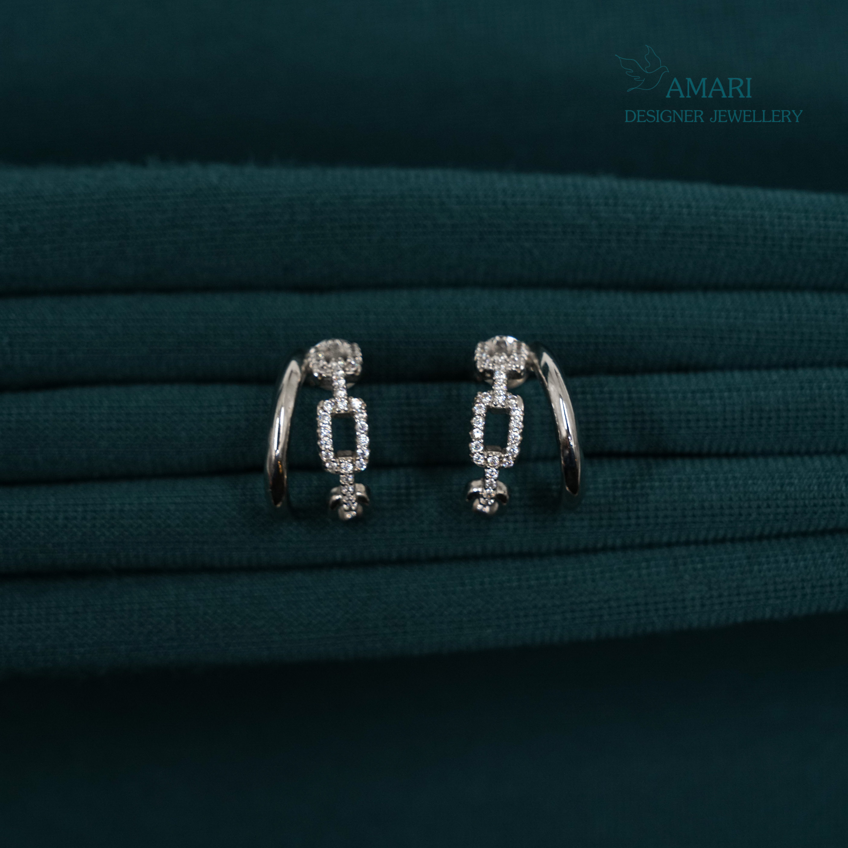 Shine All Day Silver Earrings -