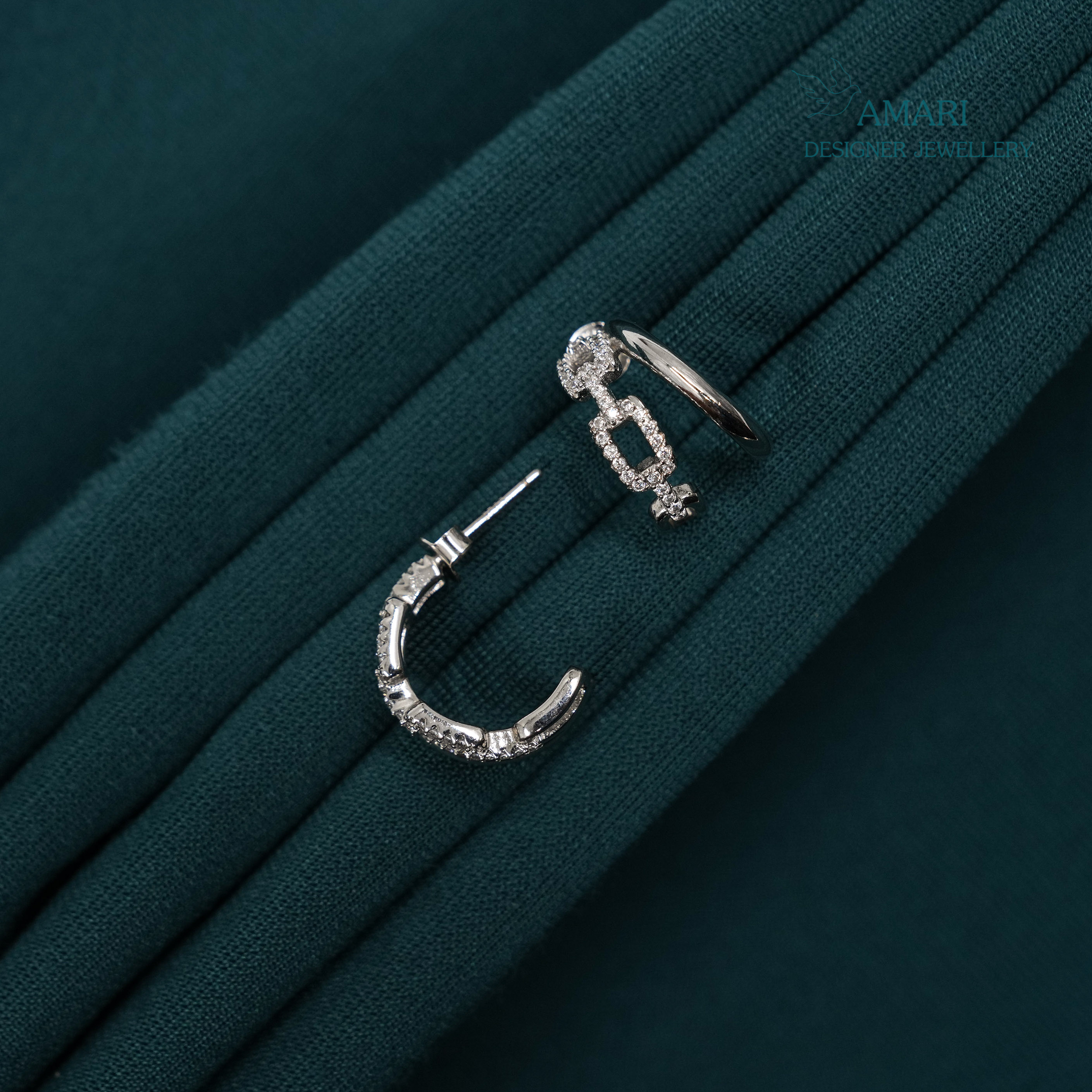 Shine All Day Silver Earrings -