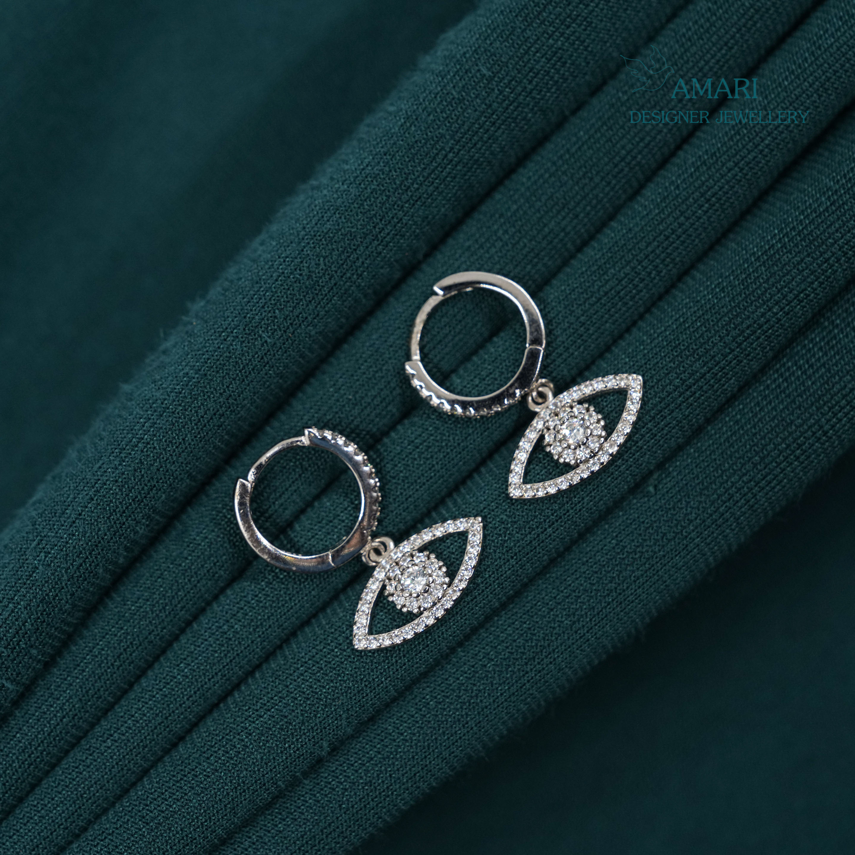 Weekend Glam Silver Earrings -