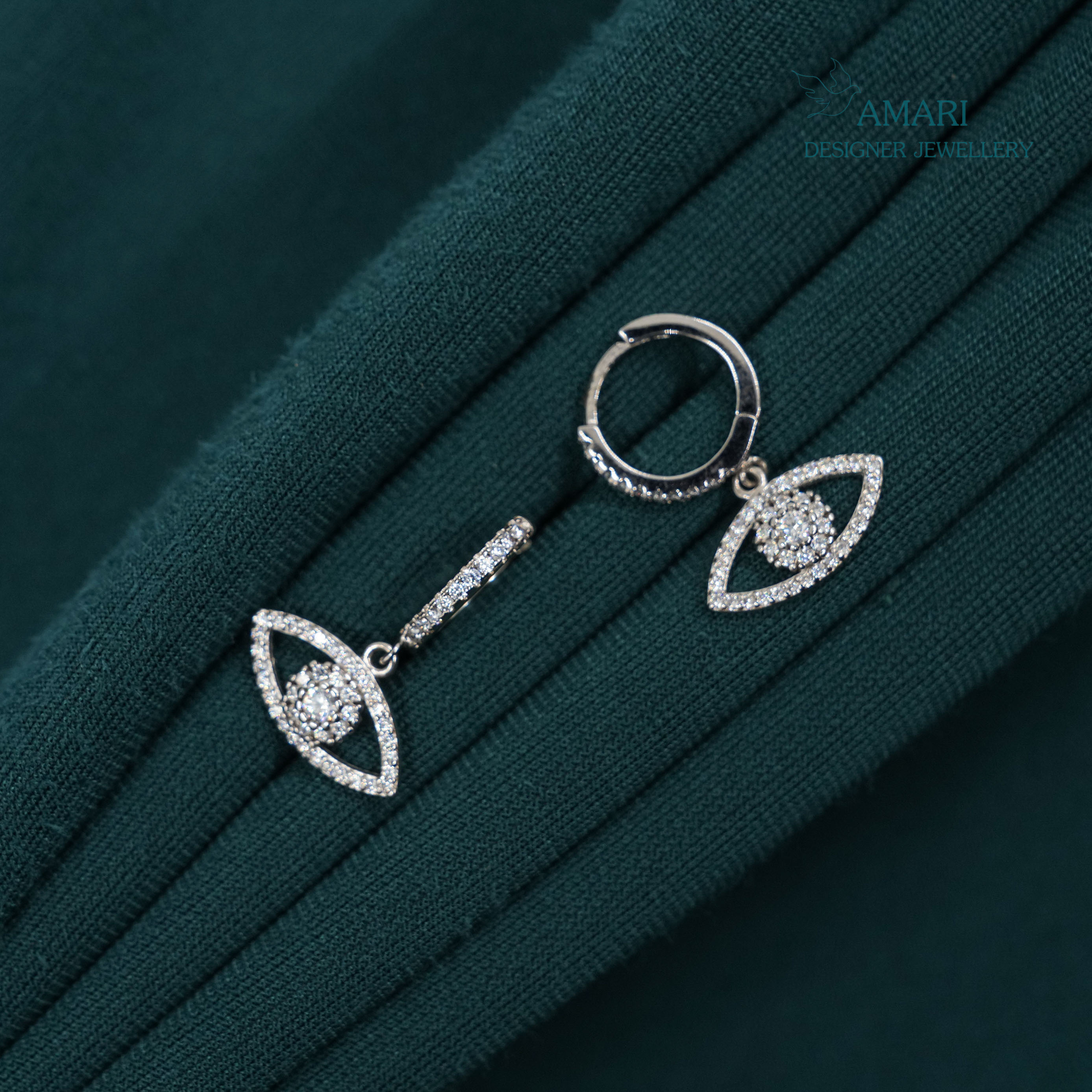 Weekend Glam Silver Earrings -