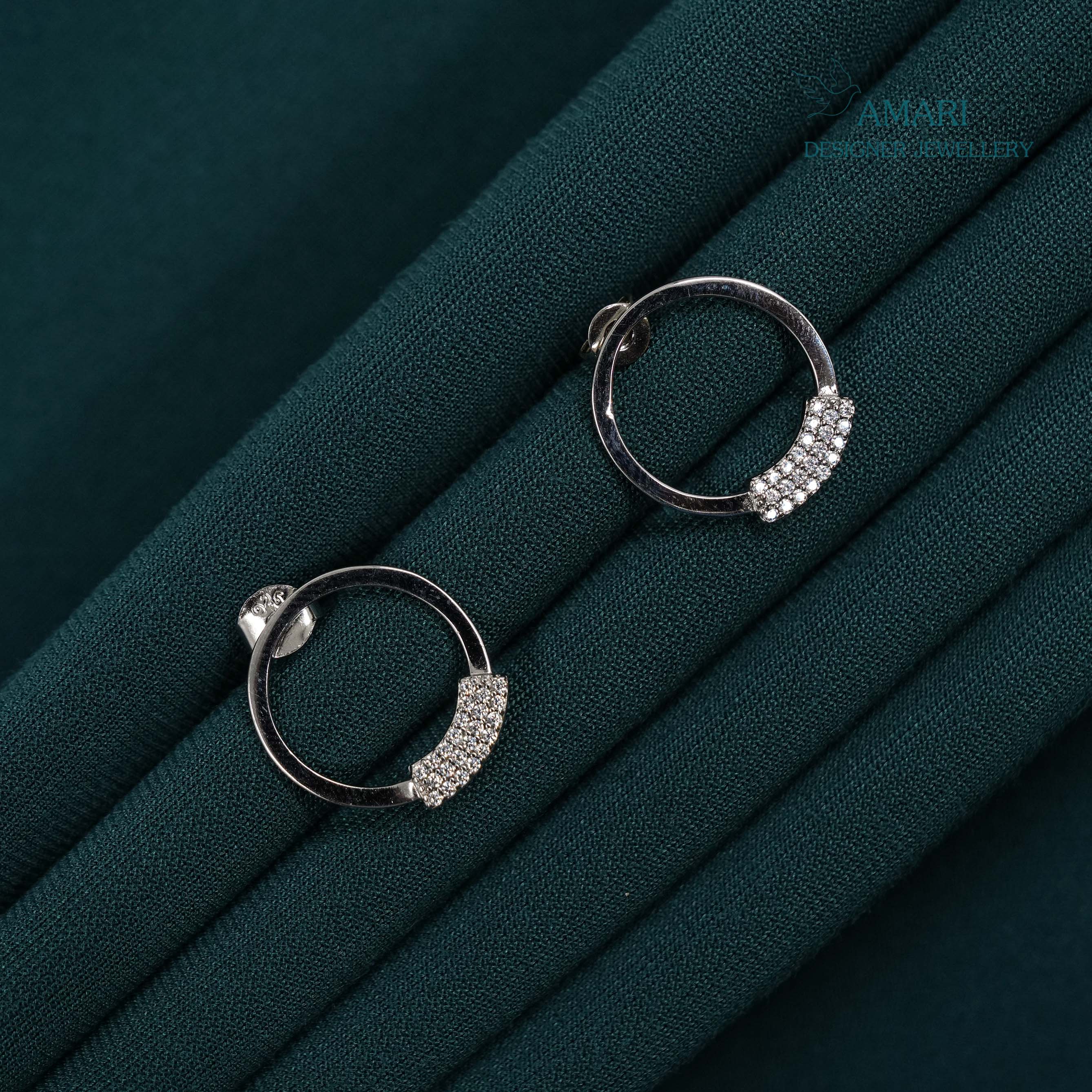 Simple Beauty Silver Earrings -