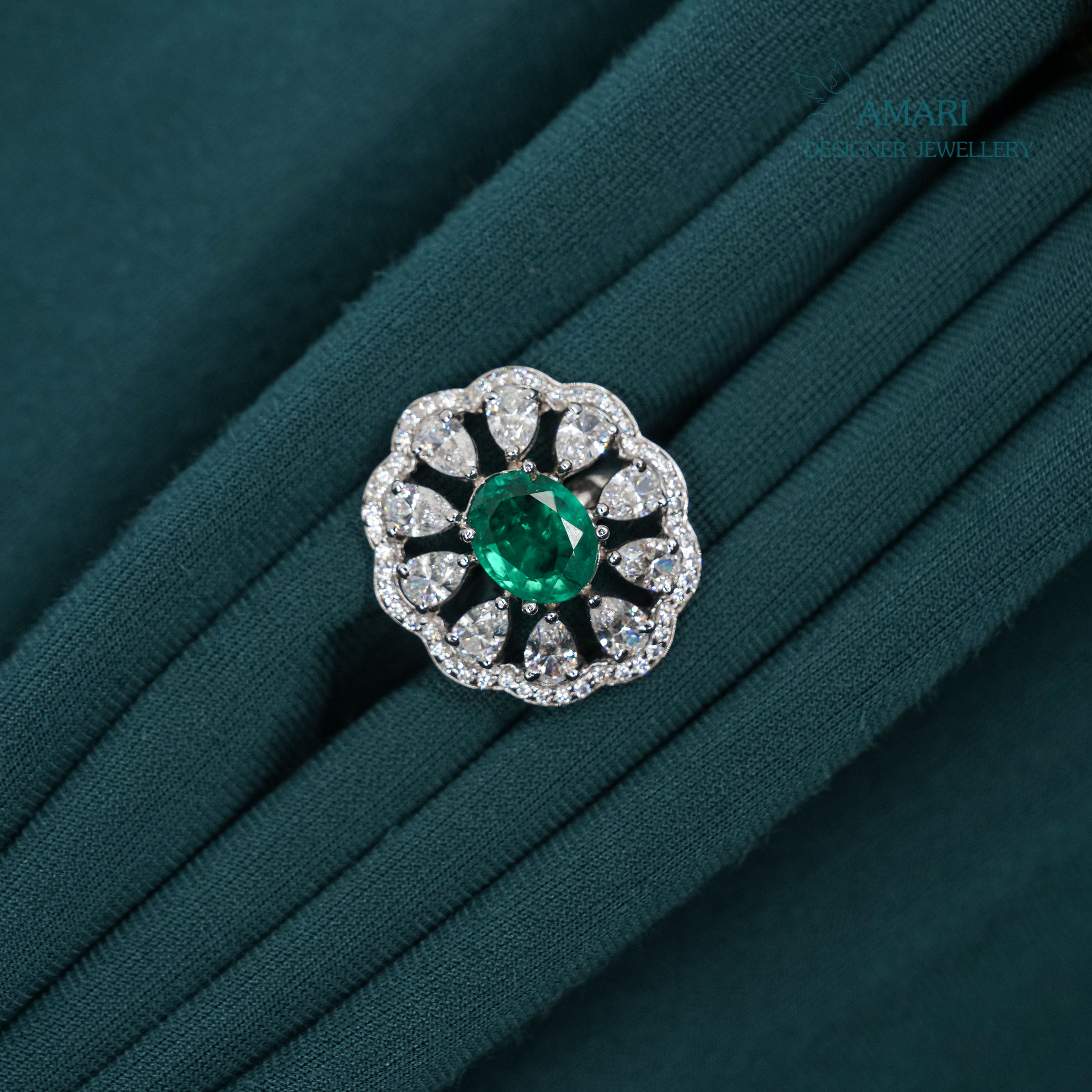 Charm in Silver Ring -