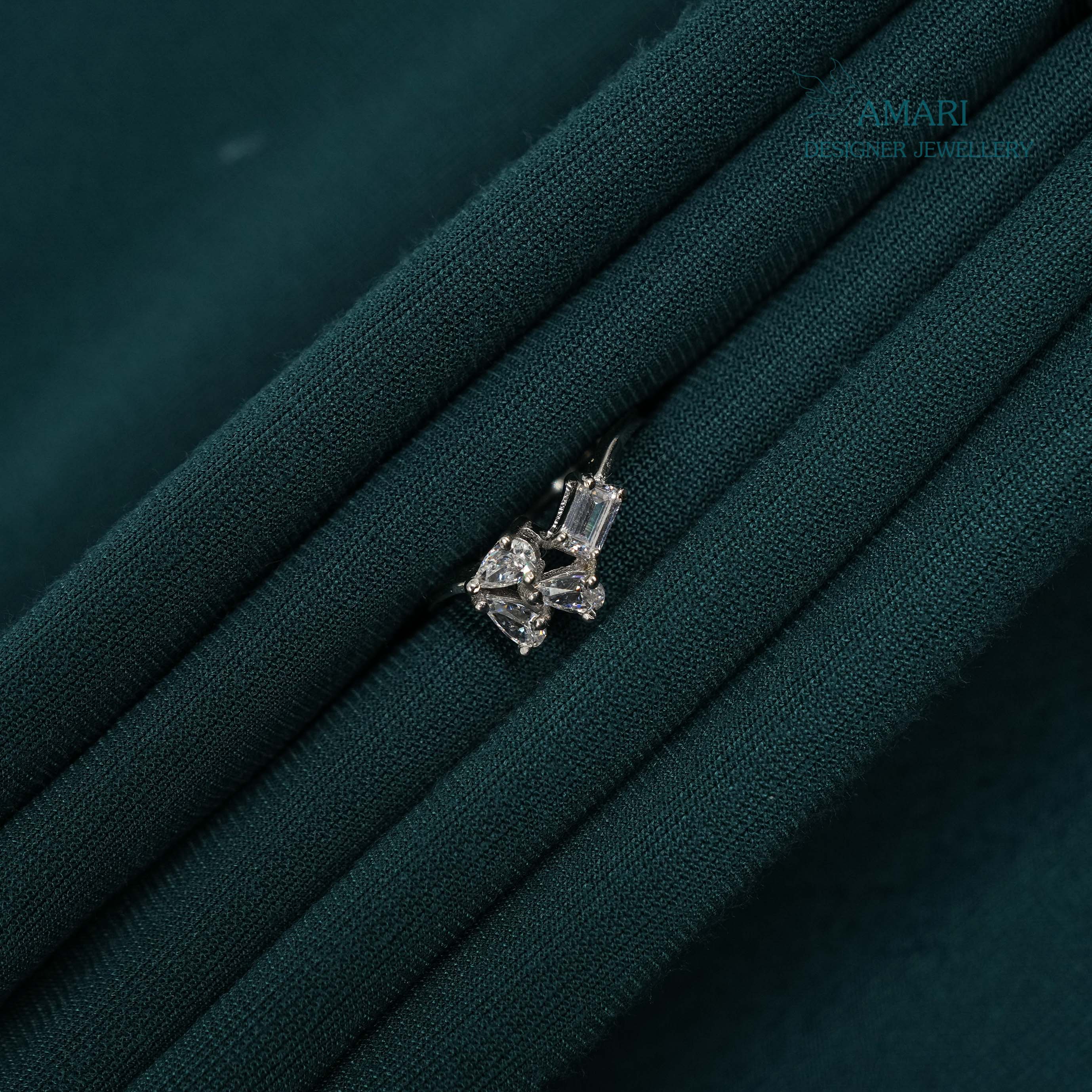 Shimmer Silver Ring -