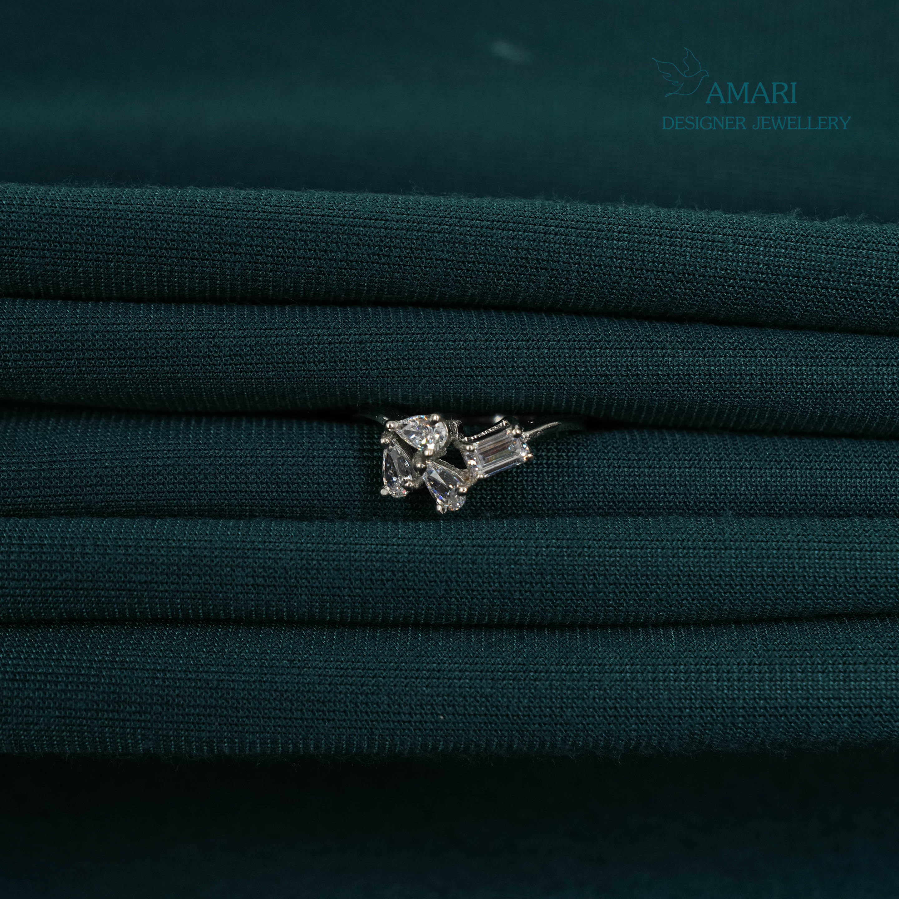 Shimmer Silver Ring -