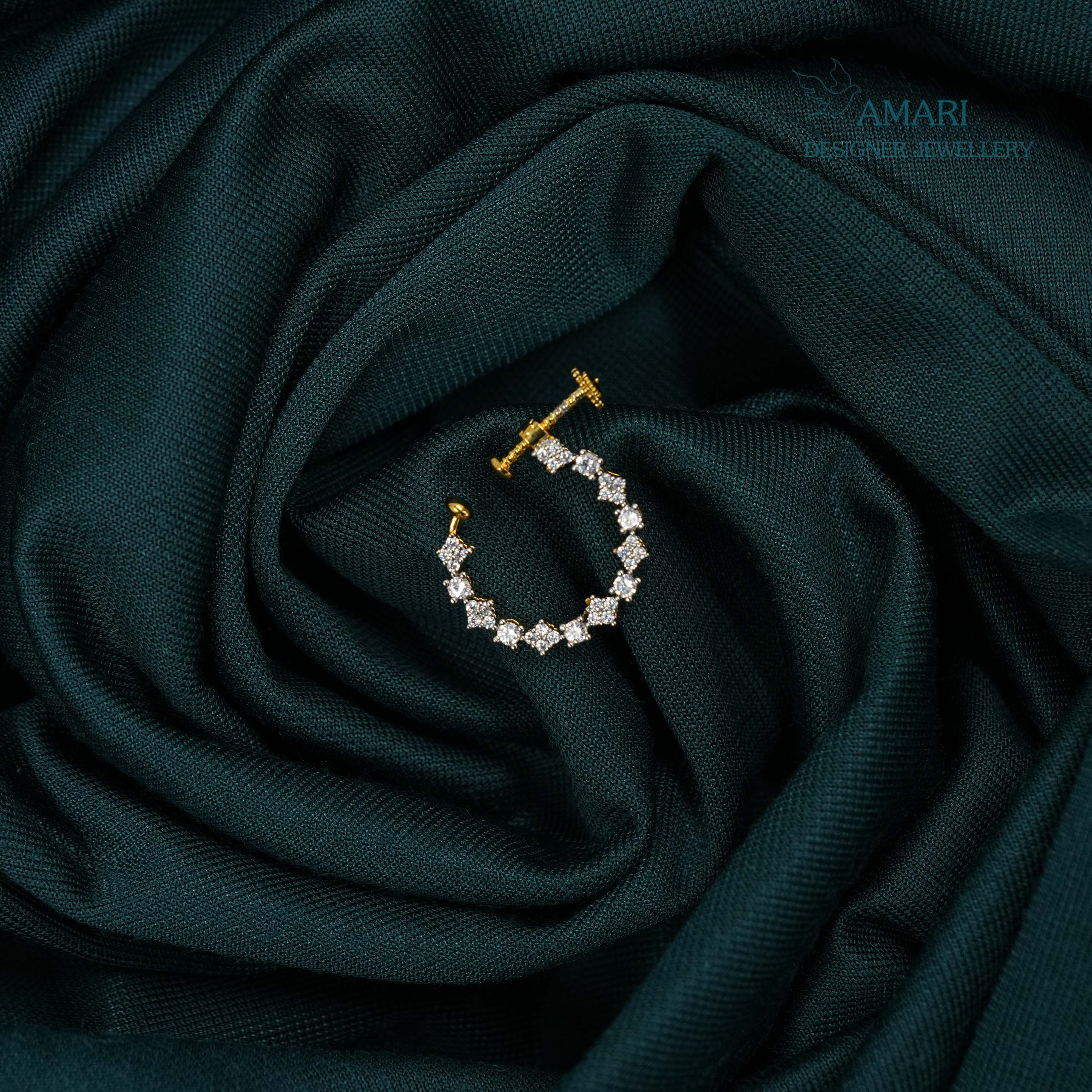 Square Shape Screw Type Nose Ring -