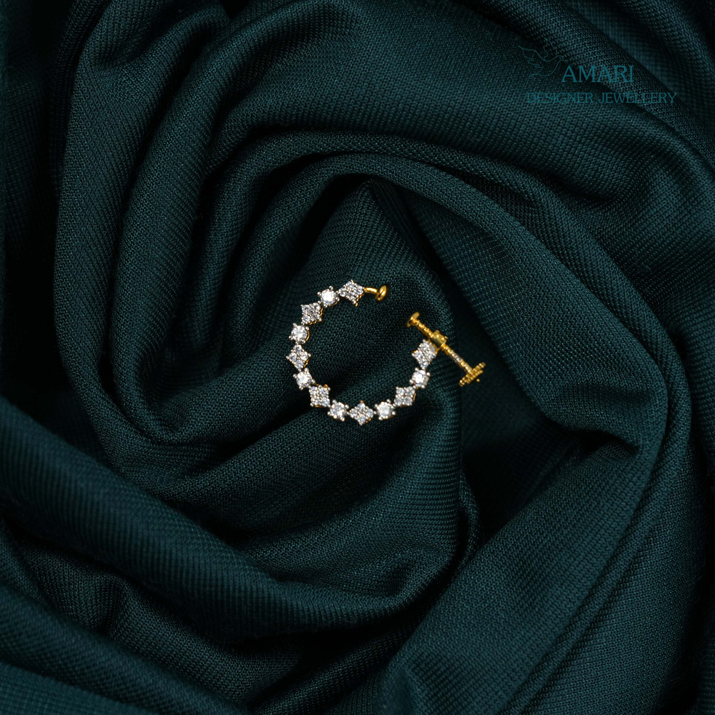 Square Shape Screw Type Nose Ring -