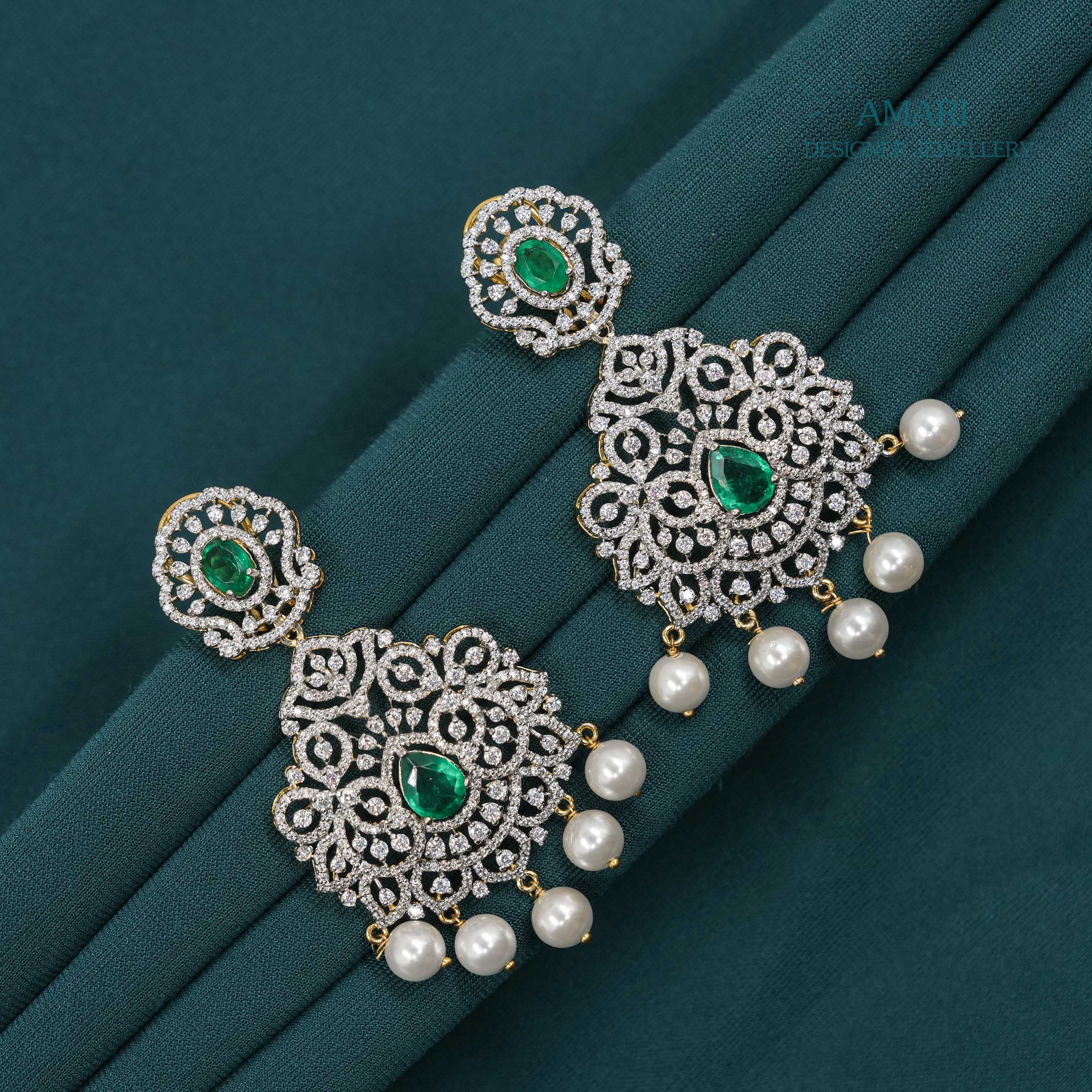 Lustrous Silver Earrings -