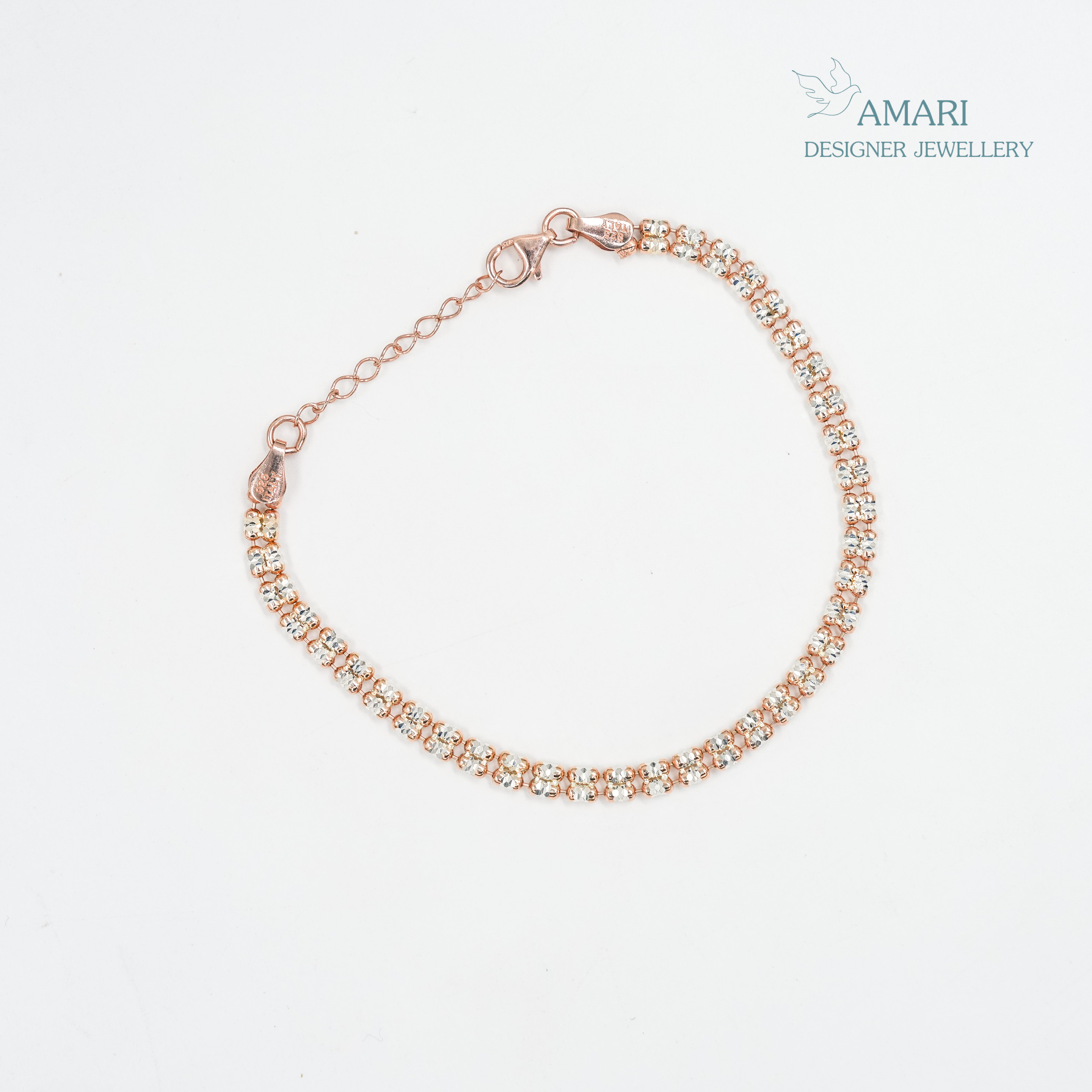 Silver Charm Bracelet With Stars -