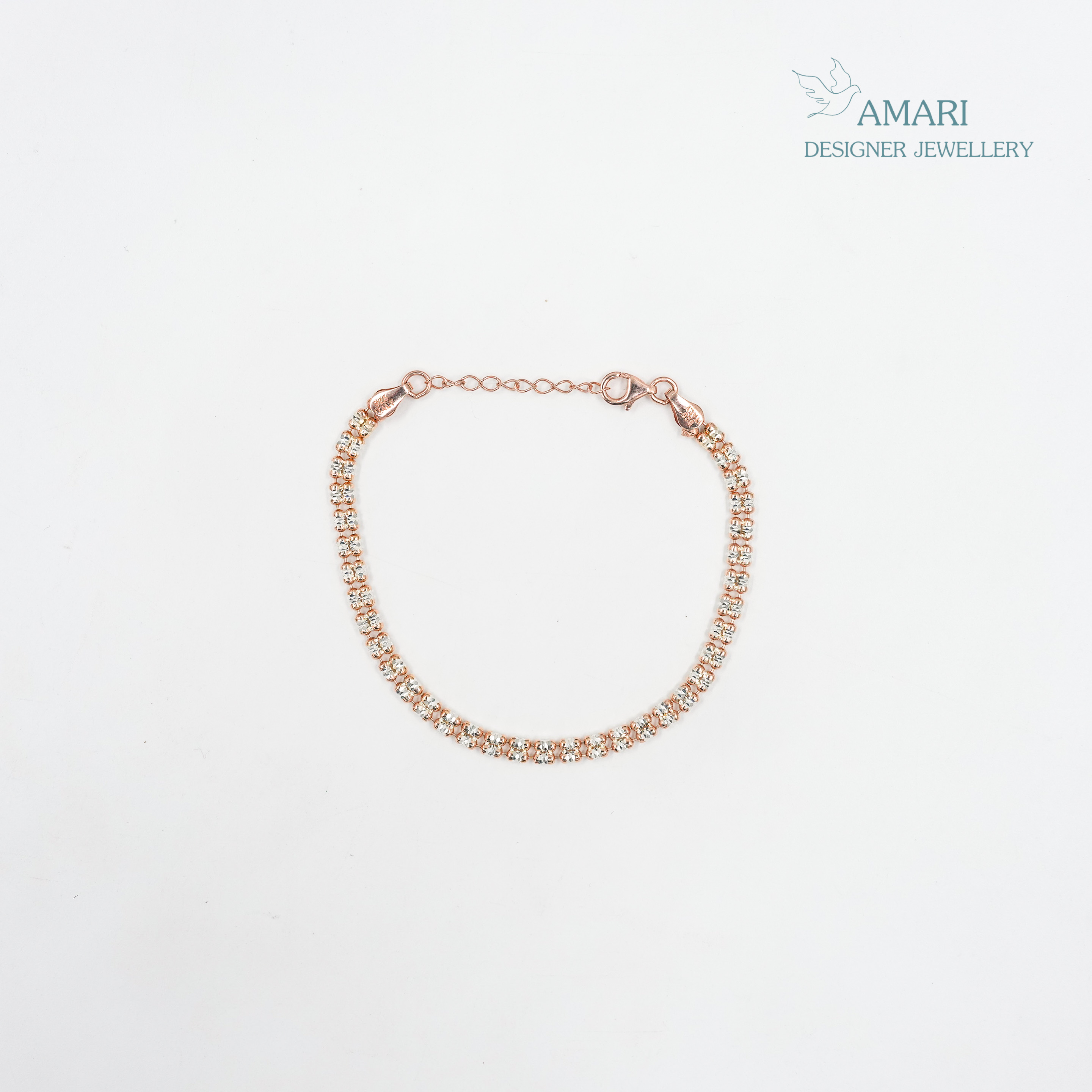 Silver Charm Bracelet With Stars -