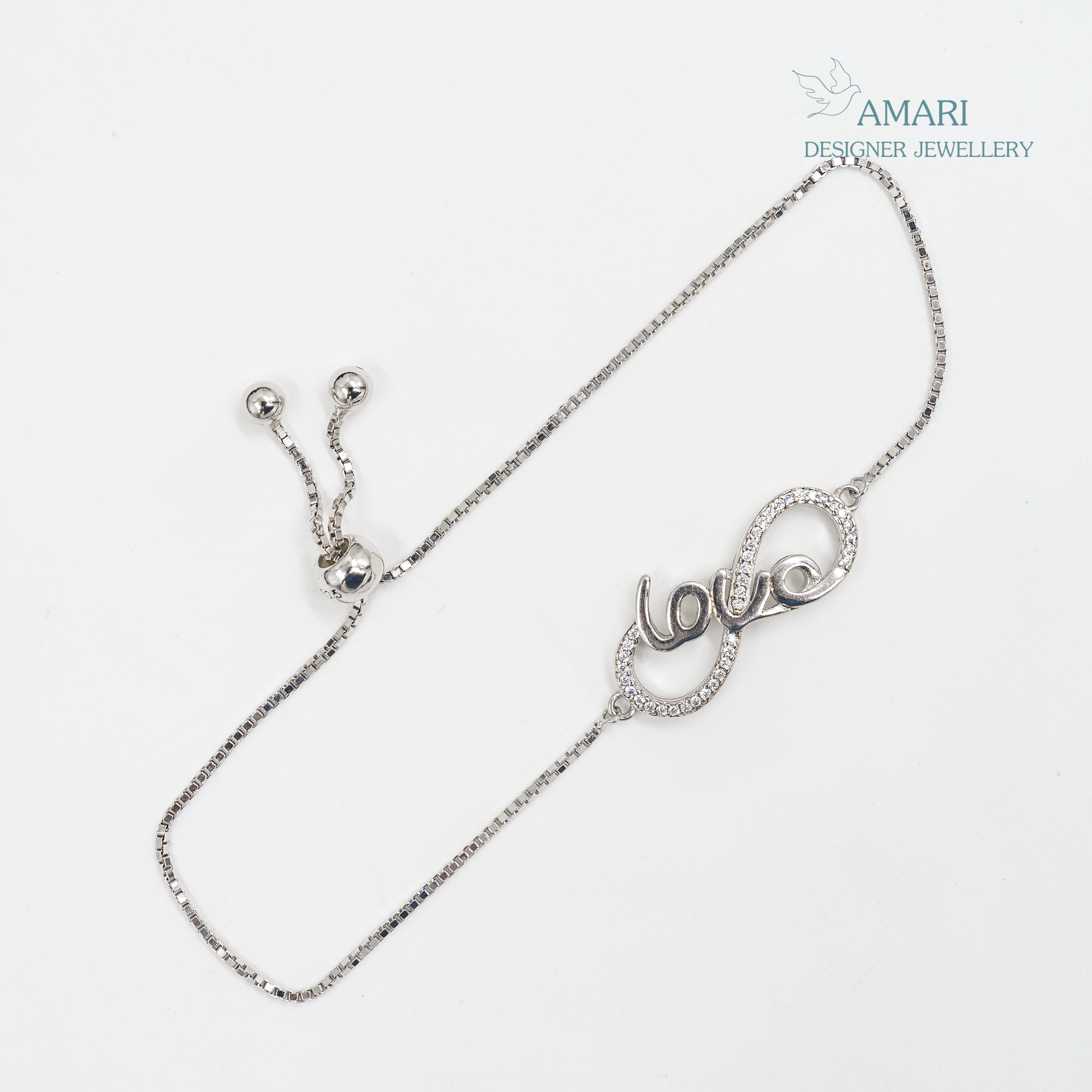 Fancy Adjustable Silver Bracelet