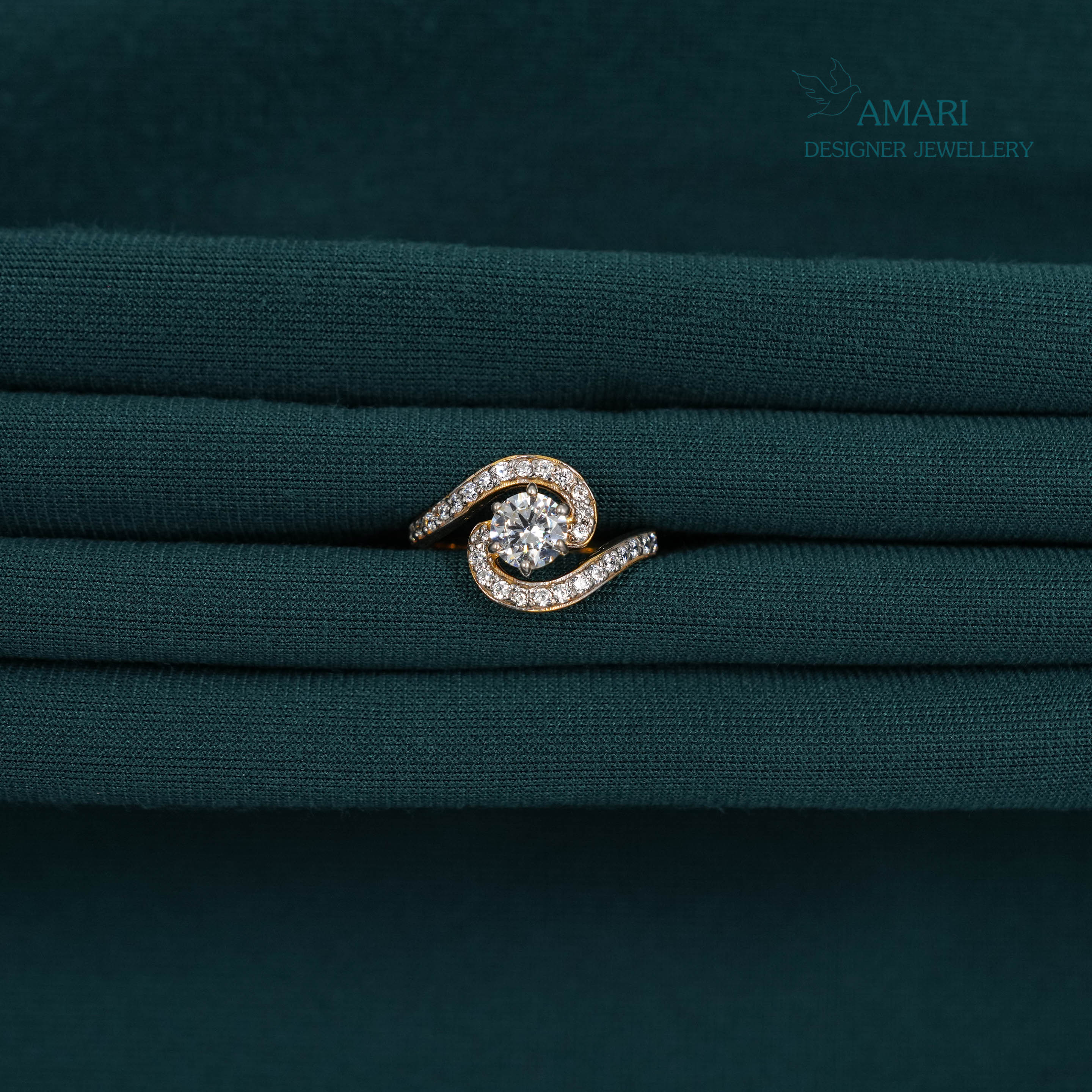 Modern Grace Silver Ring -