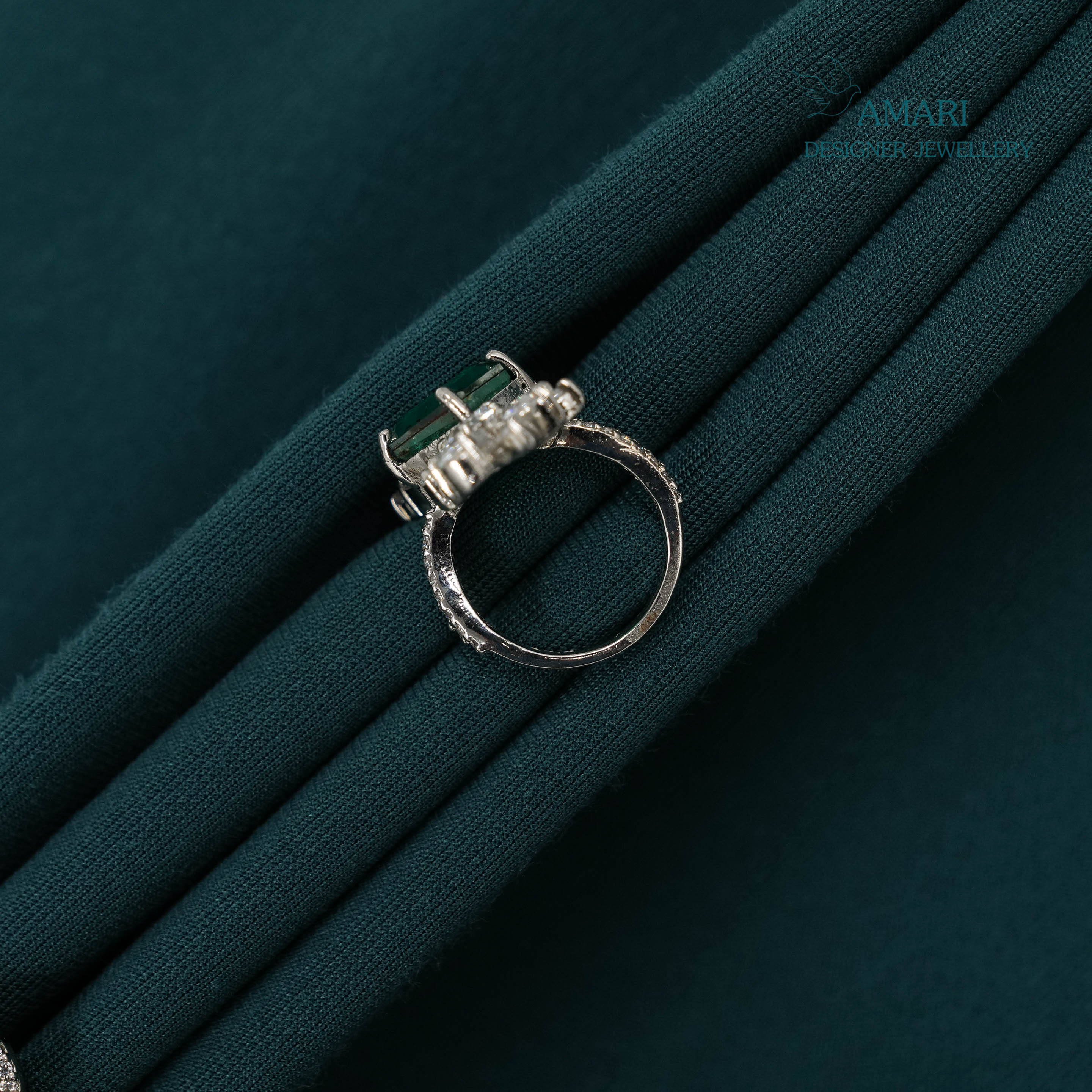 Clear Shine Silver Ring -