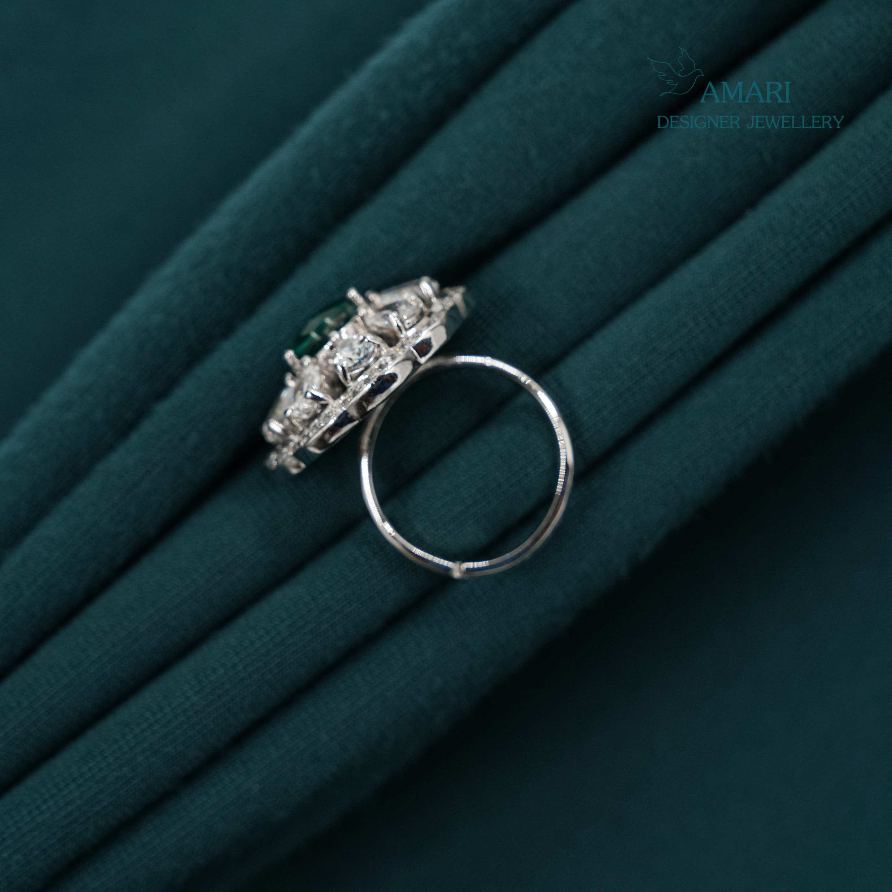 Charm in Silver Ring -