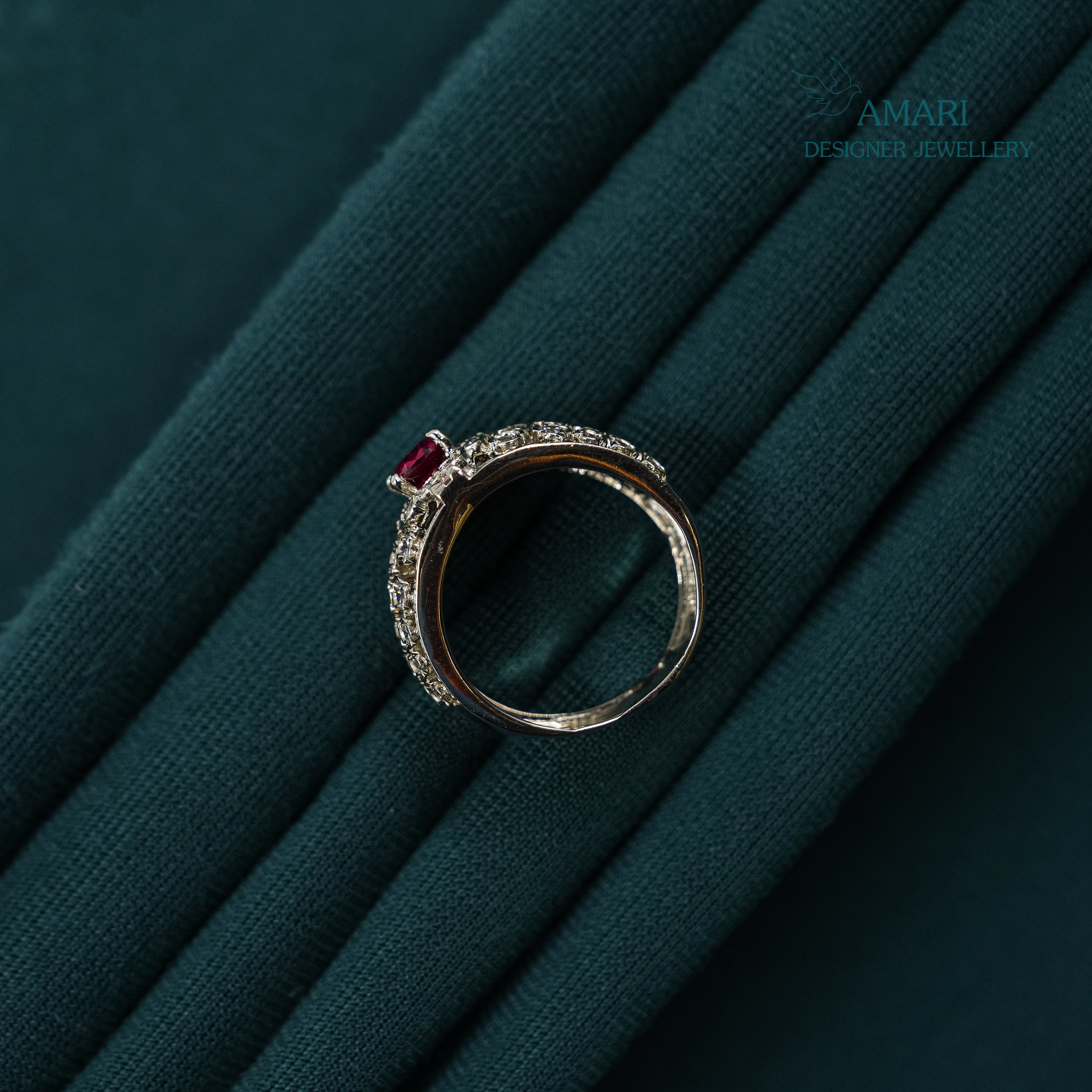 Sleek Touch Silver Ring -